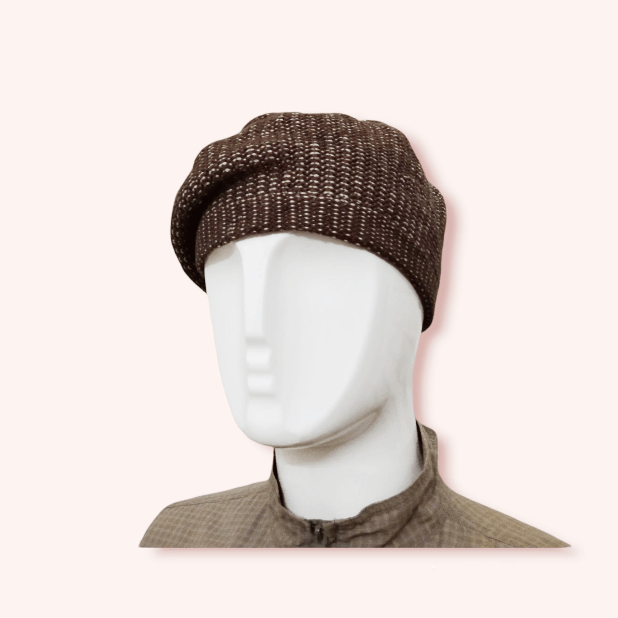Vintage VINTAGE BROWN KNITTED BERET Size ONE SIZE - 5 Thumbnail