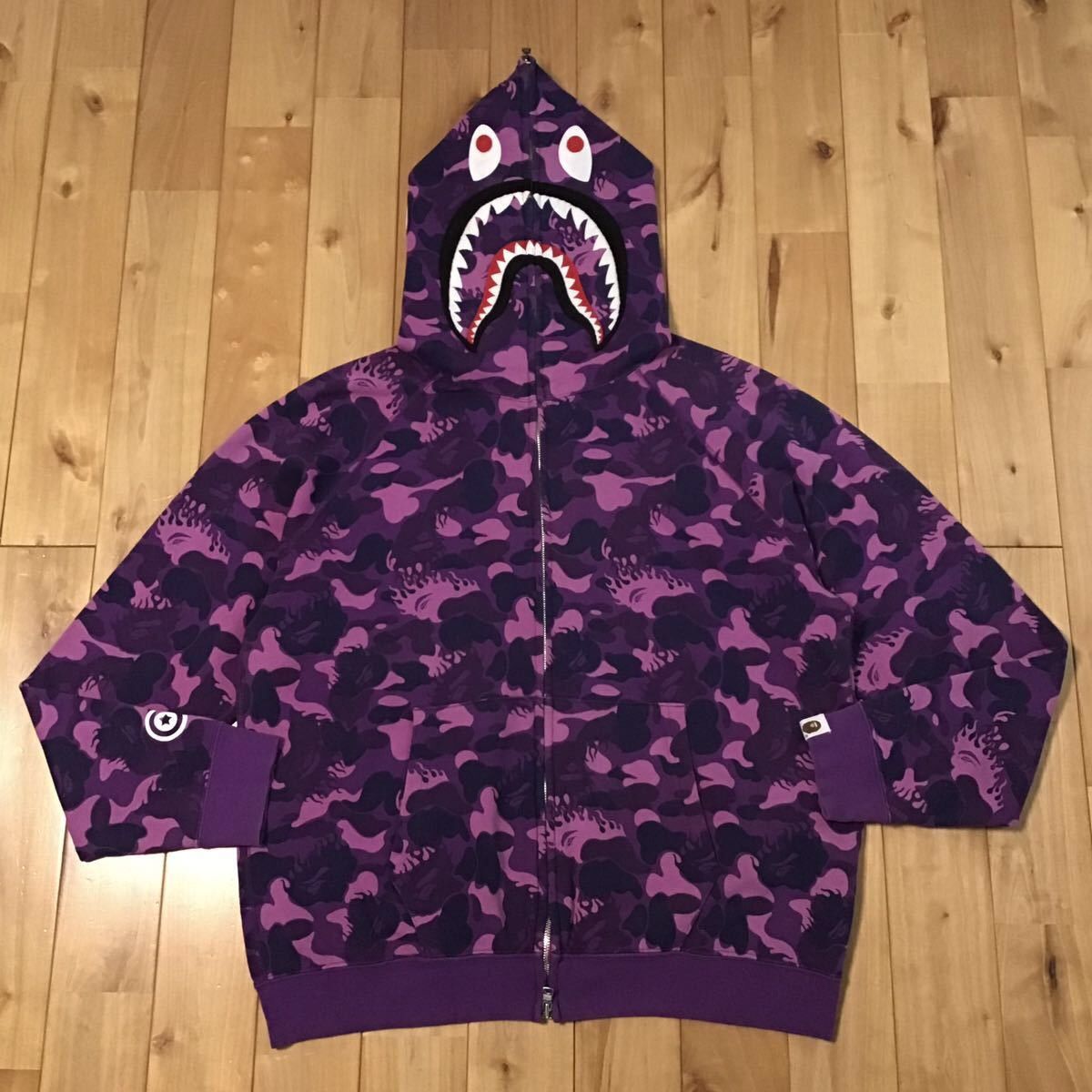 Purple camo clearance shark hoodie