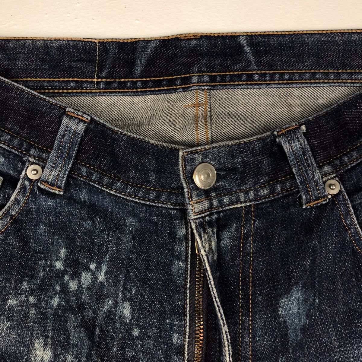 Beams Plus × Japanese Brand Vintage Beams Jeans patchwork acis wash nice design Size US 30 / EU 46 - 5 Thumbnail