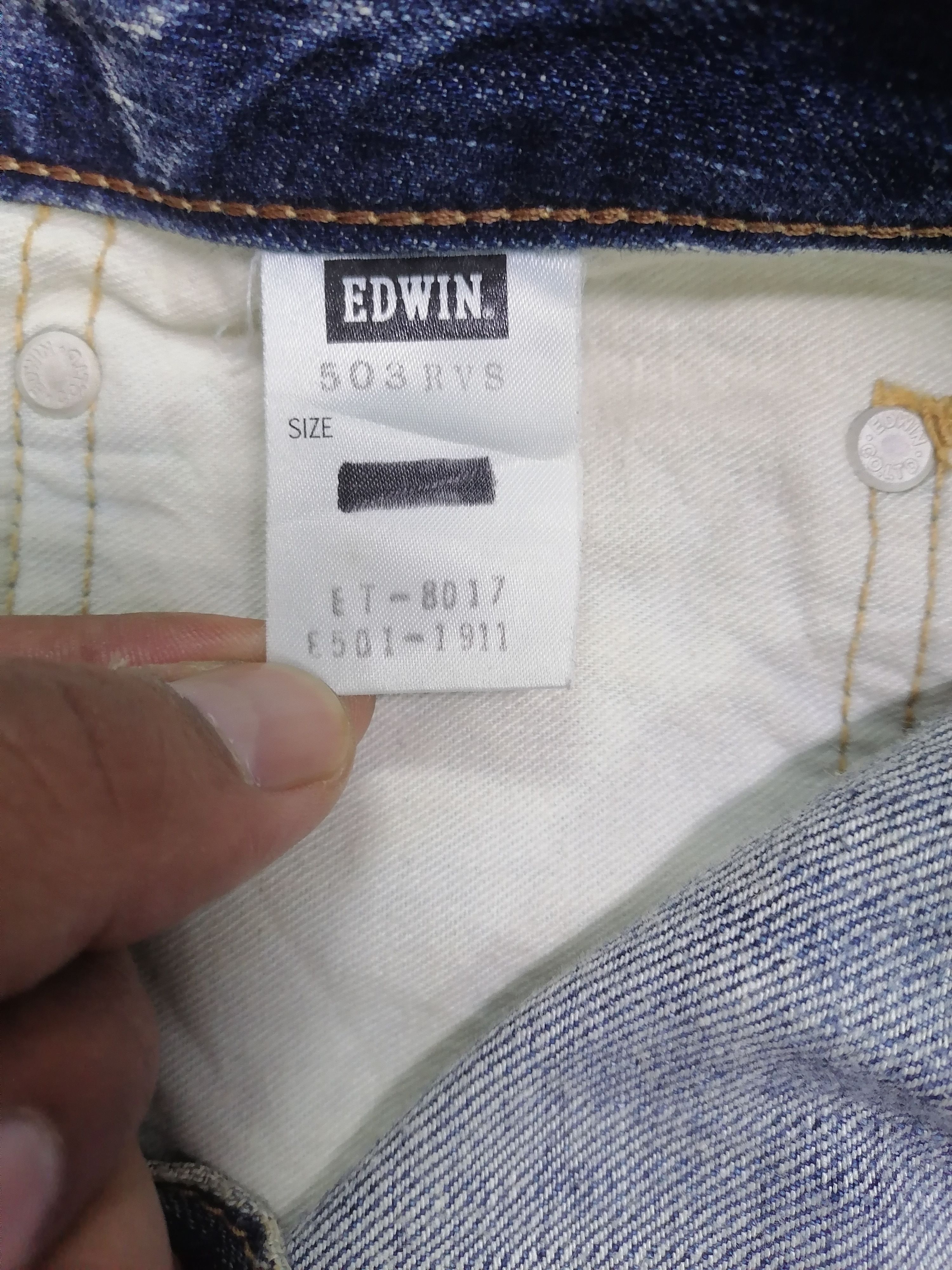 Japanese Brand Super Trashed Edwin Distressed Erd Denim Pants Size US 32 / EU 48 - 10 Thumbnail
