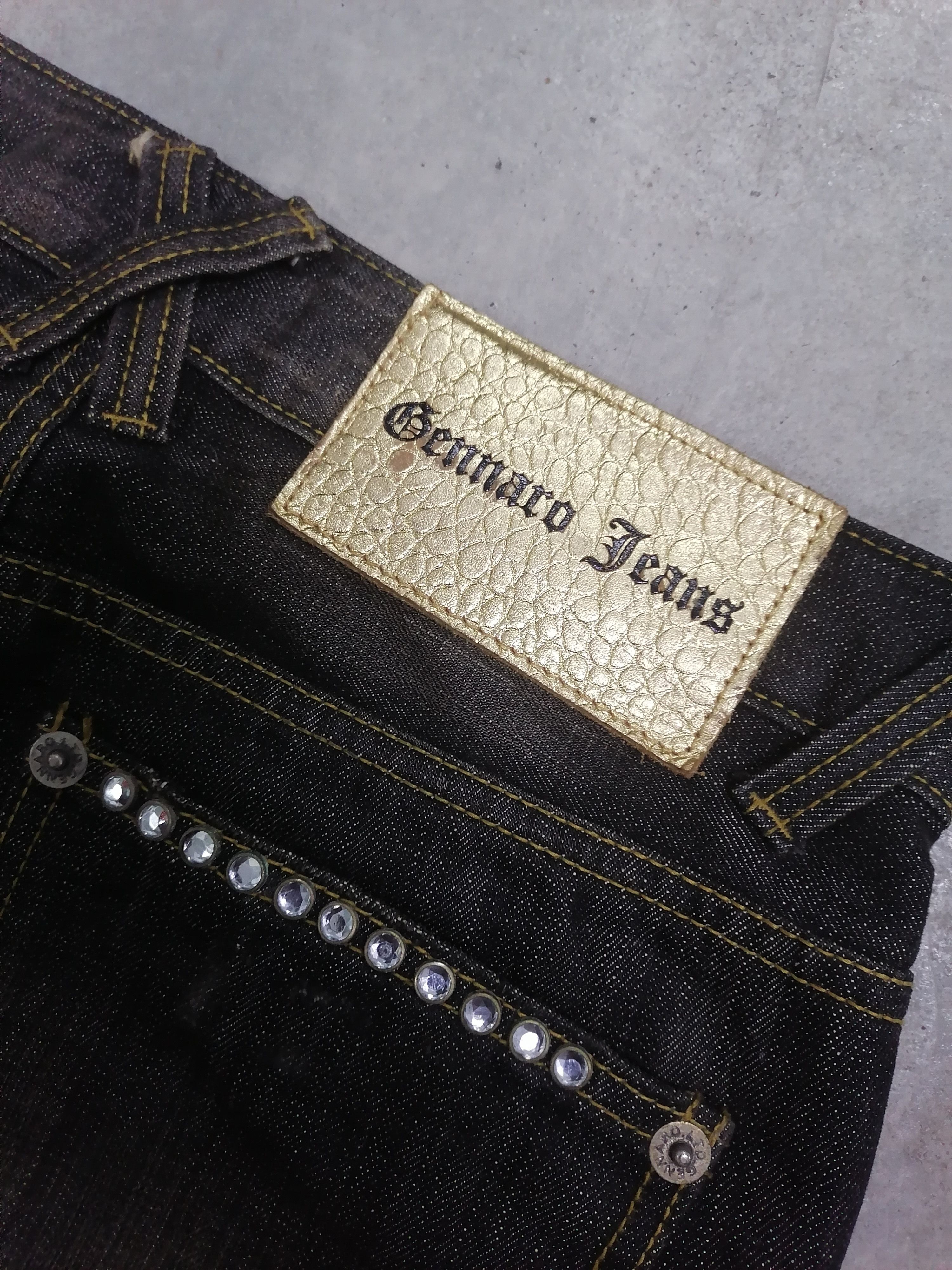 Japanese Brand FLARED🔥Gennaro Jeans Black Distressed Denim Pants⚡⚡⚡ Size US 28 / EU 44 - 9 Thumbnail