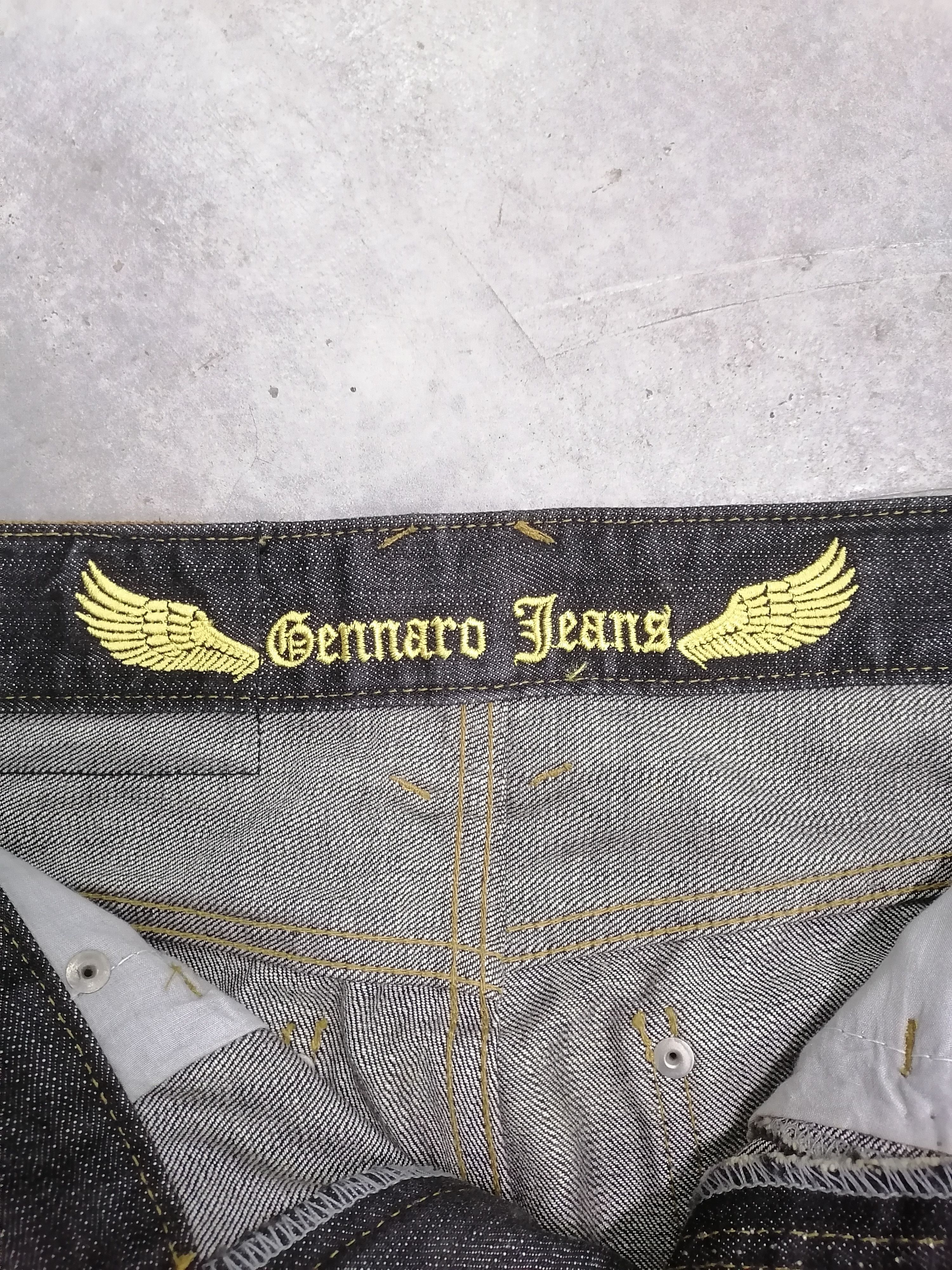 Japanese Brand FLARED🔥Gennaro Jeans Black Distressed Denim Pants⚡⚡⚡ Size US 28 / EU 44 - 10 Thumbnail