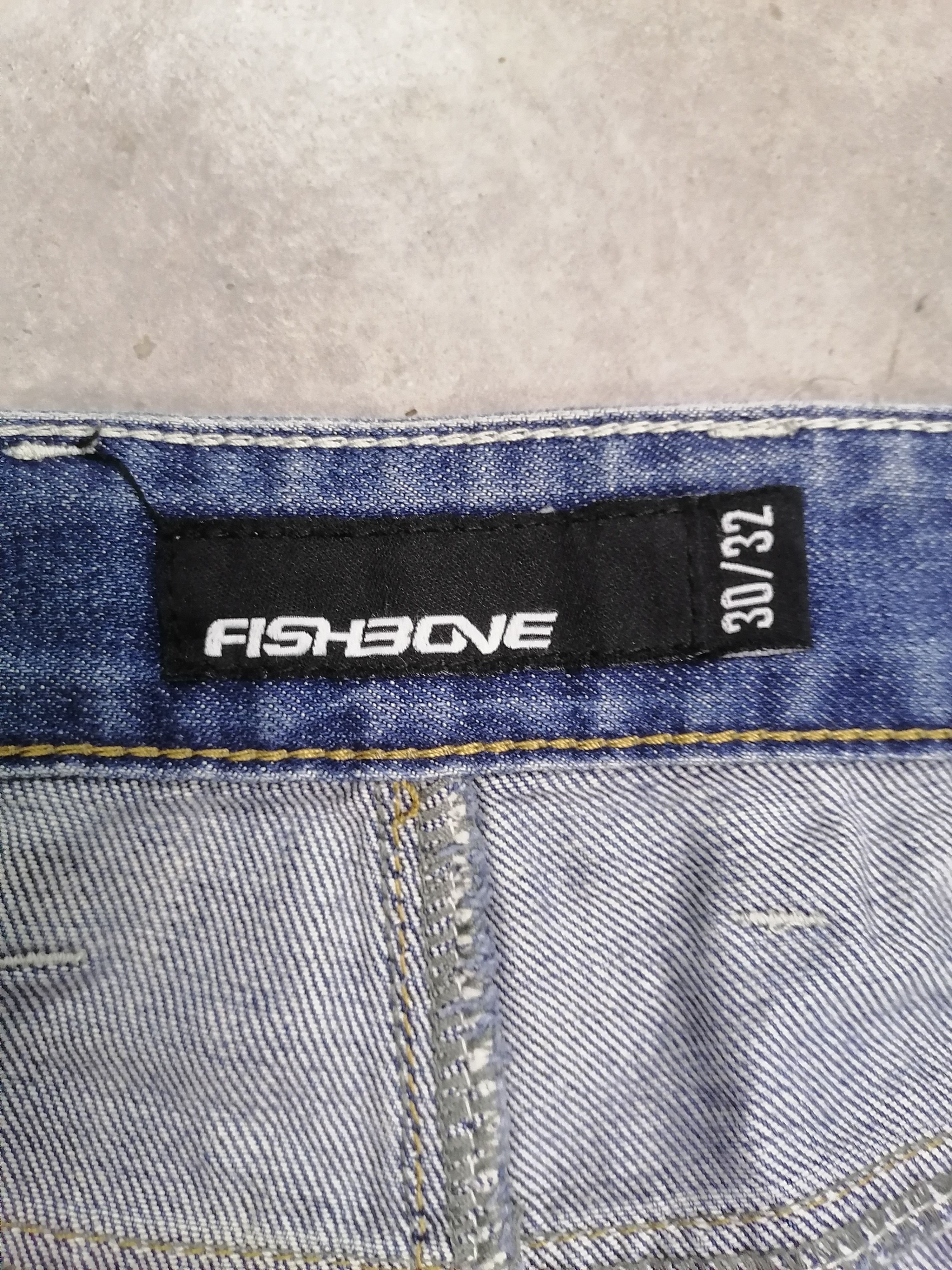 Japanese Brand 🔥Fishbone Faded Wash Distressed Denim Pants⚡⚡⚡ Size US 32 / EU 48 - 10 Thumbnail