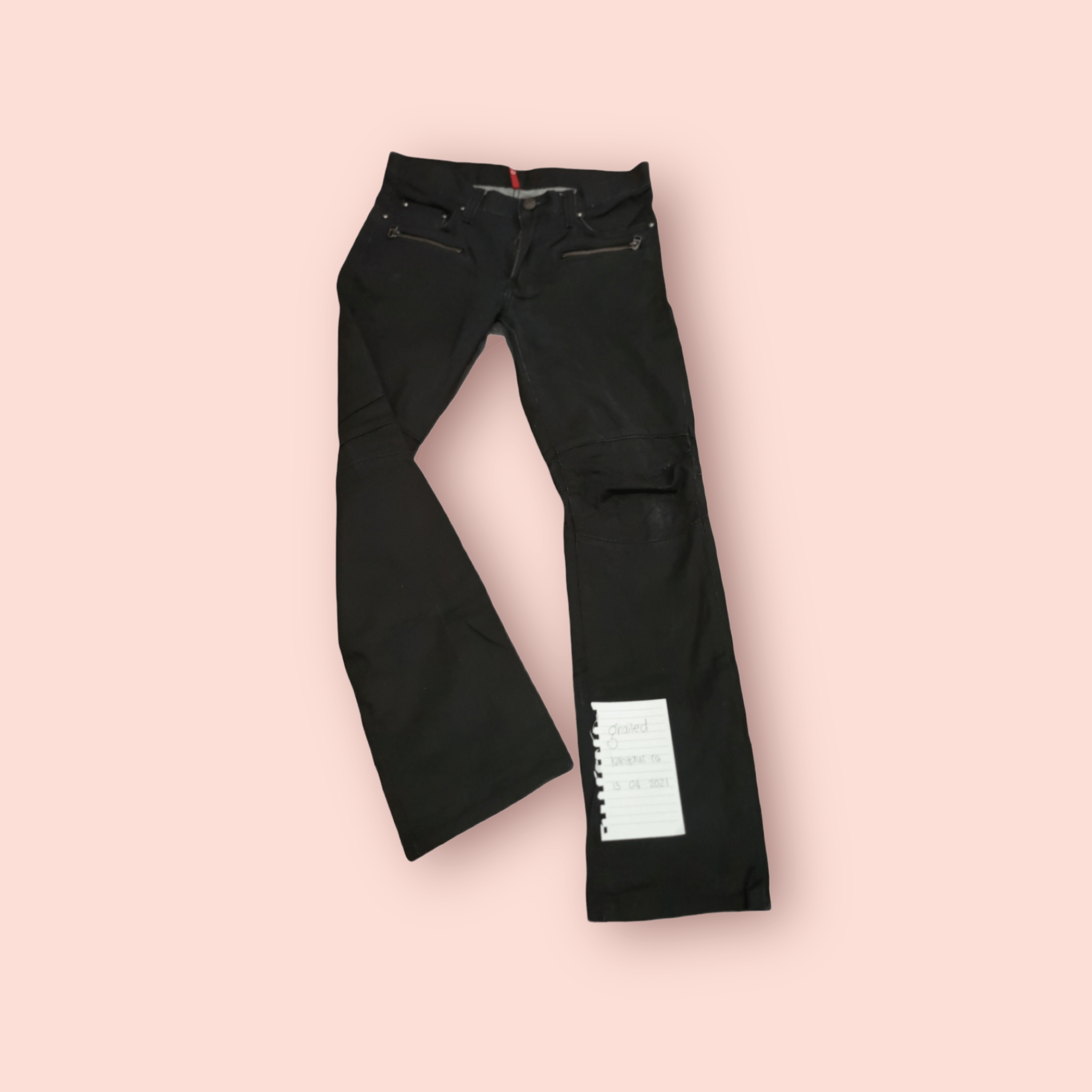 Jun Takahashi × Uniqlo UNIQLO DOUBLE KNEE SKINNY BIKER JEANS Size US 30 / EU 46 - 4 Thumbnail