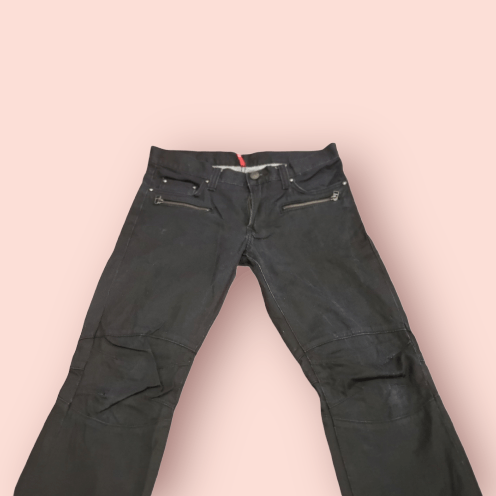 Jun Takahashi × Uniqlo UNIQLO DOUBLE KNEE SKINNY BIKER JEANS Size US 30 / EU 46 - 3 Thumbnail