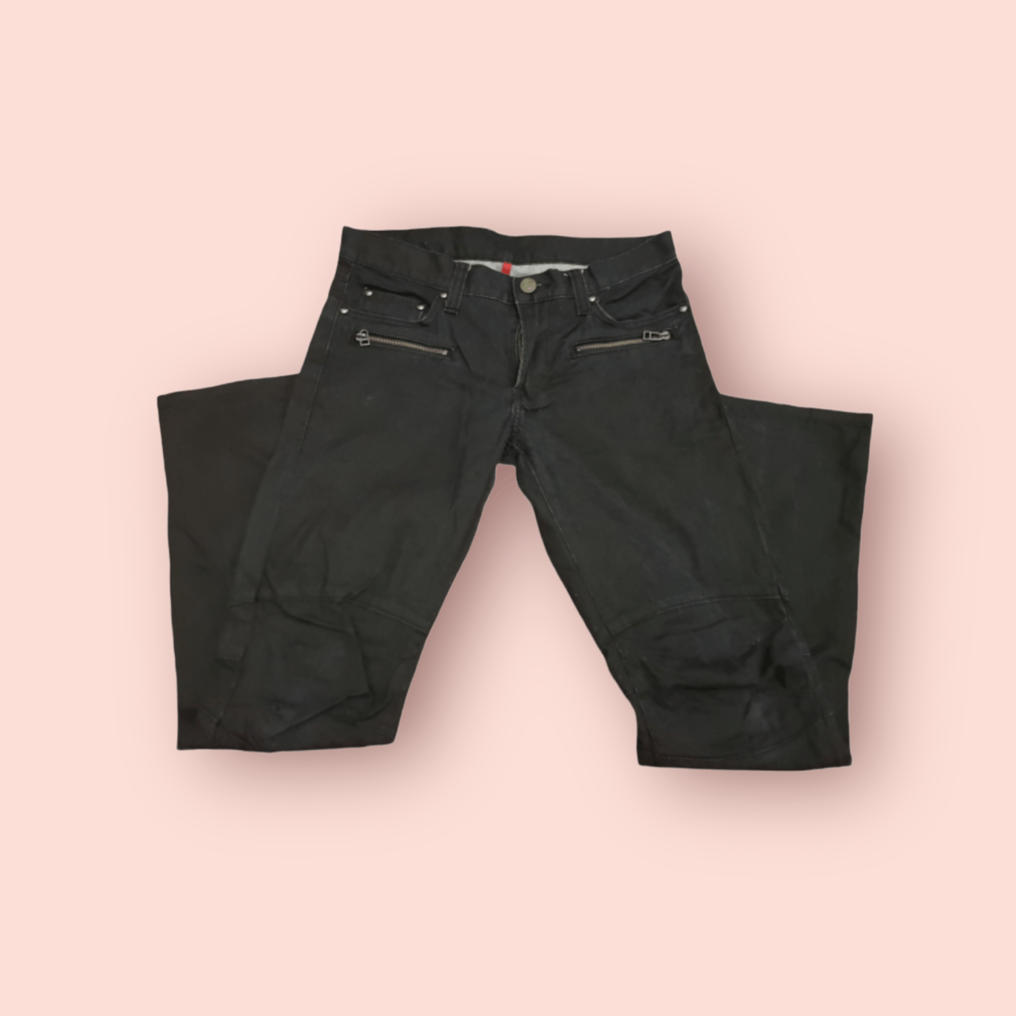 Jun Takahashi × Uniqlo UNIQLO DOUBLE KNEE SKINNY BIKER JEANS Size US 30 / EU 46 - 1 Thumbnail