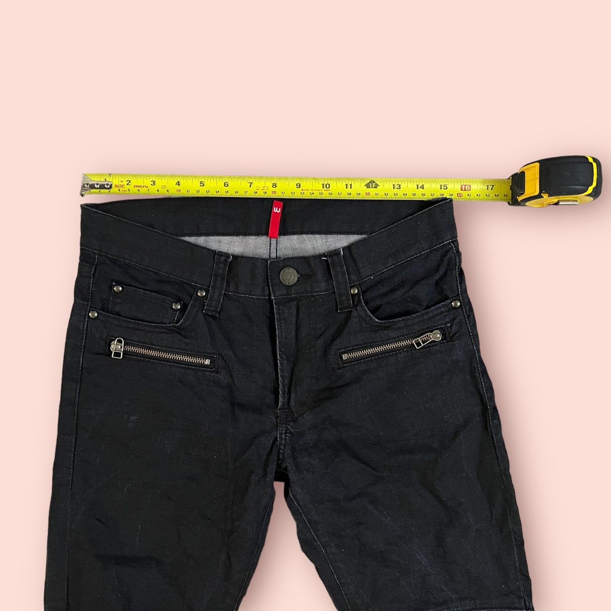 Jun Takahashi × Uniqlo UNIQLO DOUBLE KNEE SKINNY BIKER JEANS Size US 30 / EU 46 - 13 Thumbnail
