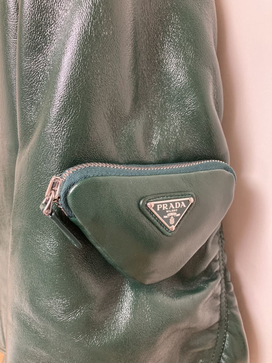Prada × Raf Simons Prada Raf Simons Nappa Oversized Bomber Jacket Size US L / EU 52-54 / 3 - 3 Thumbnail