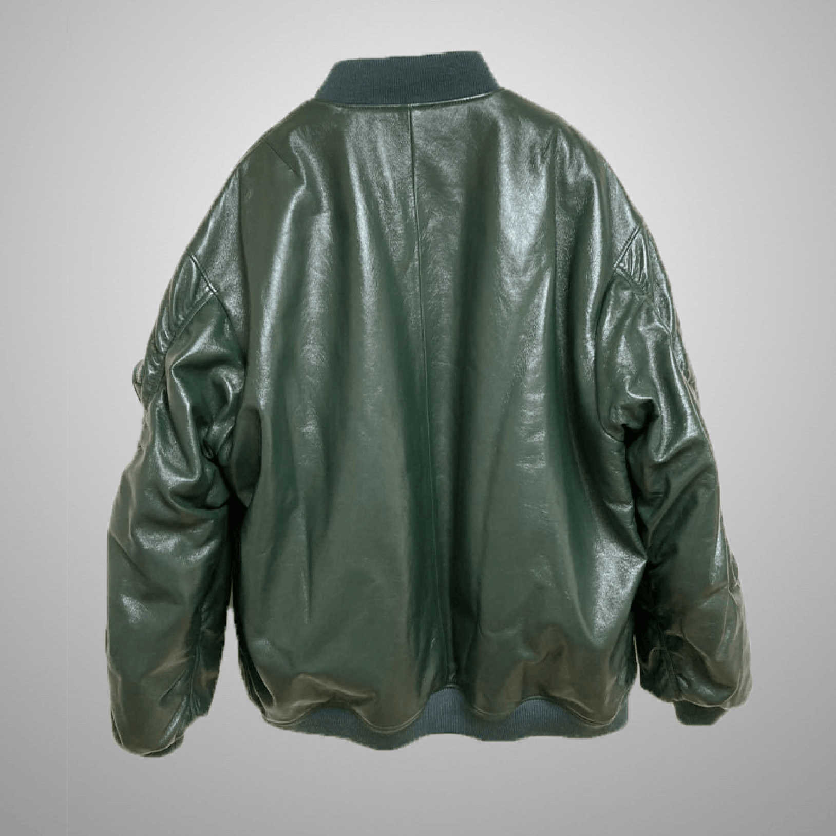 Prada × Raf Simons Prada Raf Simons Nappa Oversized Bomber Jacket Size US L / EU 52-54 / 3 - 2 Thumbnail