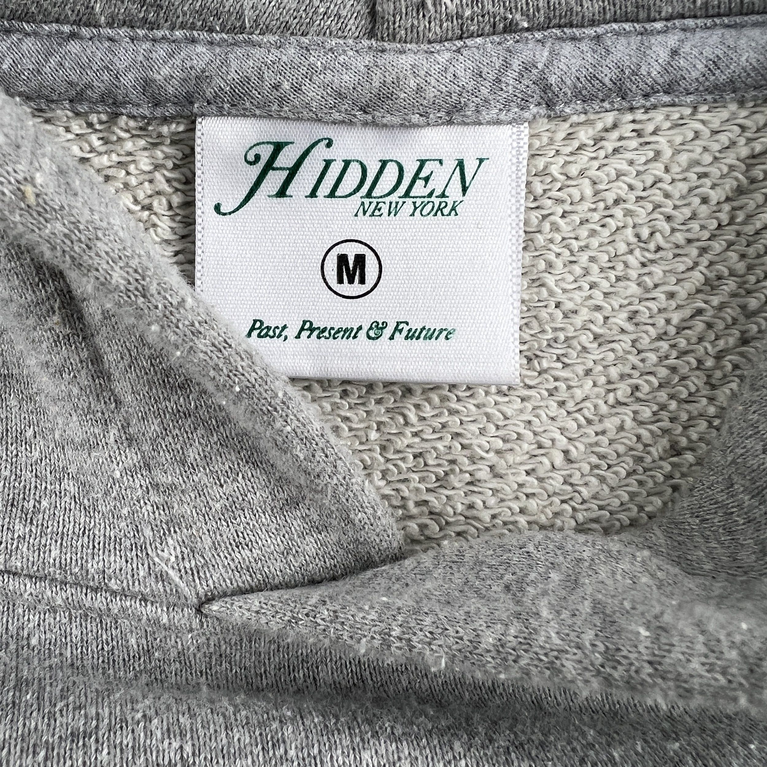 HIDDEN Hidden NY Embroidered Logo Grey Hoodie Size US M / EU 48-50 / 2 - 3 Thumbnail