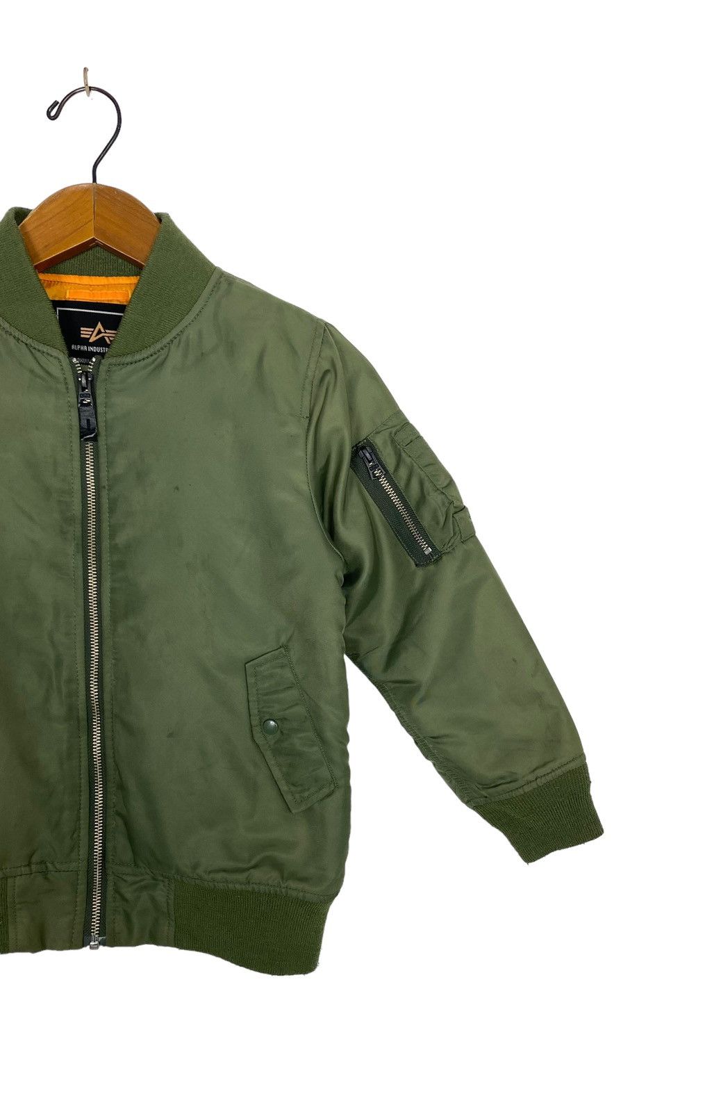Alpha Industries Rare‼️ Alpha Industries Bomber Jacket Kids Size Size US XXS / EU 40 - 3 Thumbnail