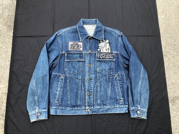 Japanese Brand Vintage 90s Ficce Jeans X Hanna-Barbera Denim Trucker ...