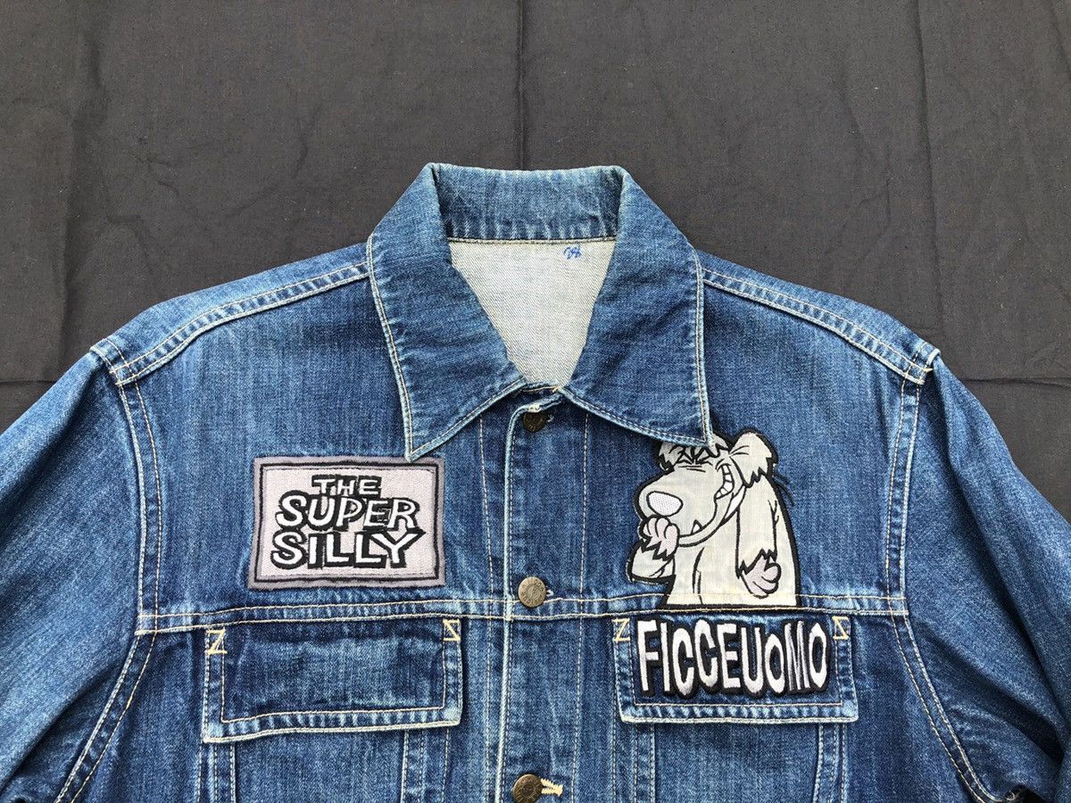 Japanese Brand Vintage 90s Ficce Jeans X Hanna-Barbera Denim Trucker Jacket Size US M / EU 48-50 / 2 - 7 Thumbnail
