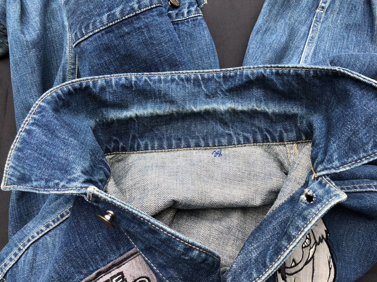 Japanese Brand Vintage 90s Ficce Jeans X Hanna-Barbera Denim Trucker Jacket Size US M / EU 48-50 / 2 - 18 Thumbnail