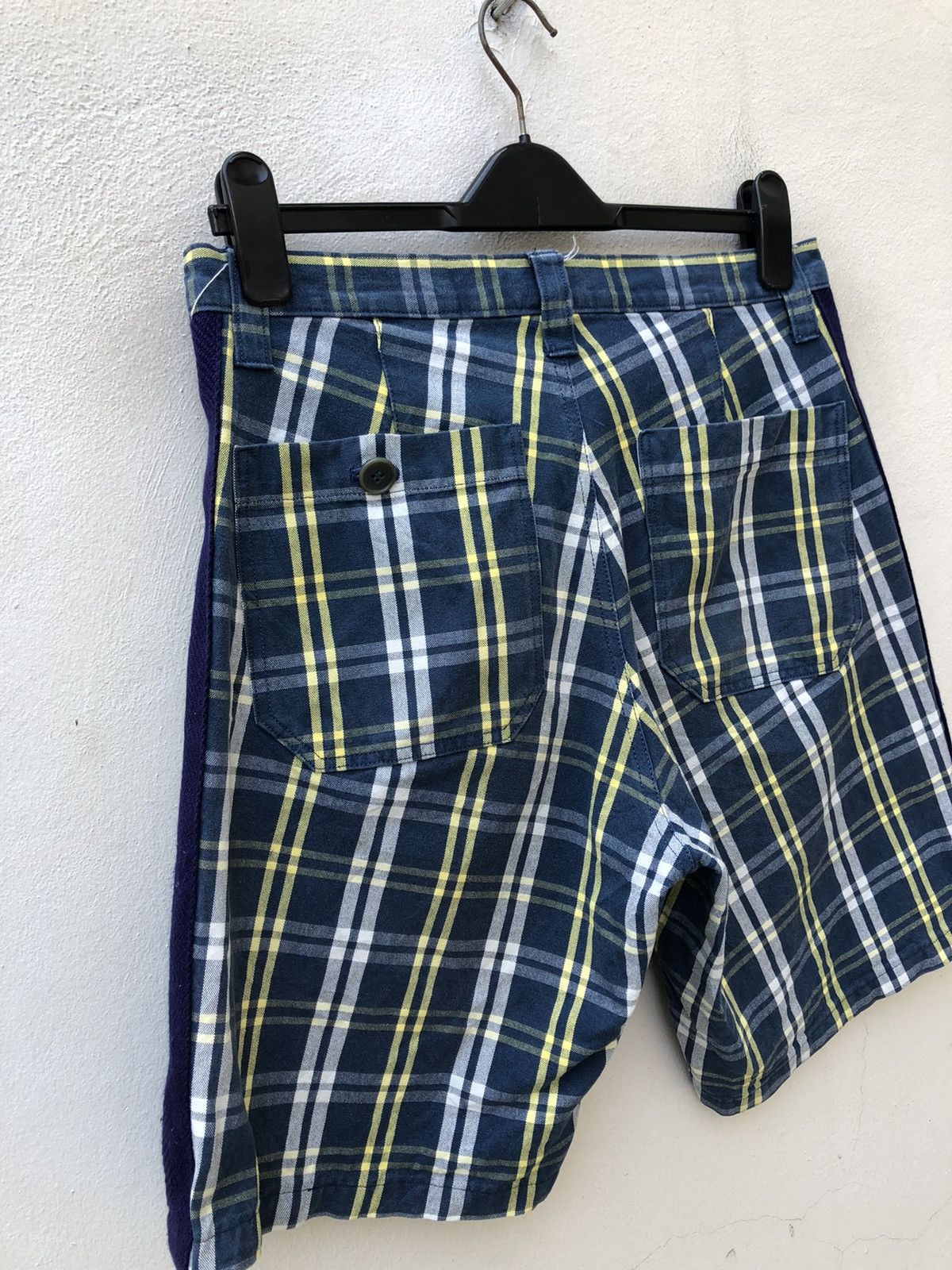 Japanese Brand Vintage Milk Boy Japan Side Tape Checkered Short Pant Size US 31 - 14 Thumbnail