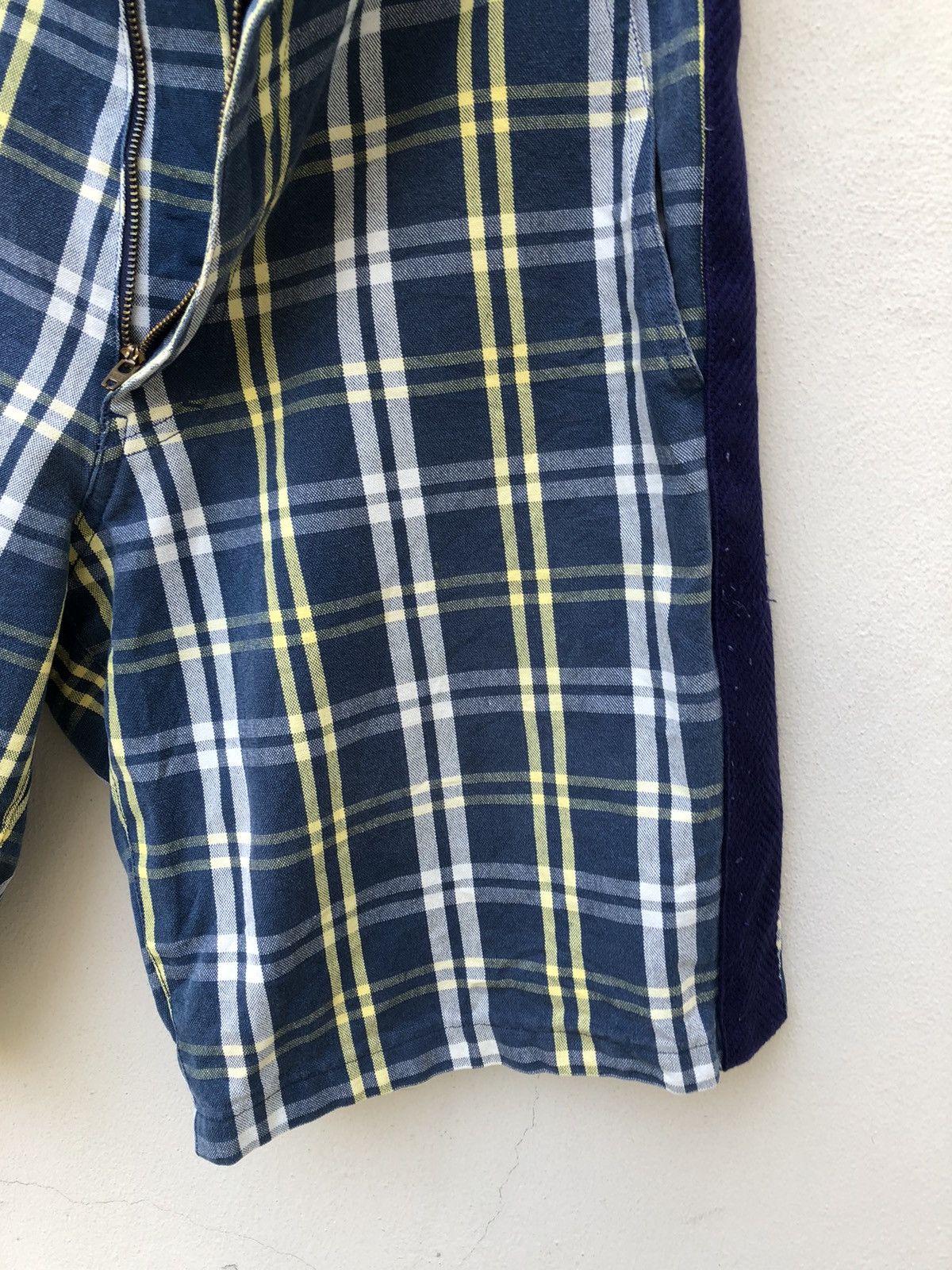 Japanese Brand Vintage Milk Boy Japan Side Tape Checkered Short Pant Size US 31 - 11 Thumbnail