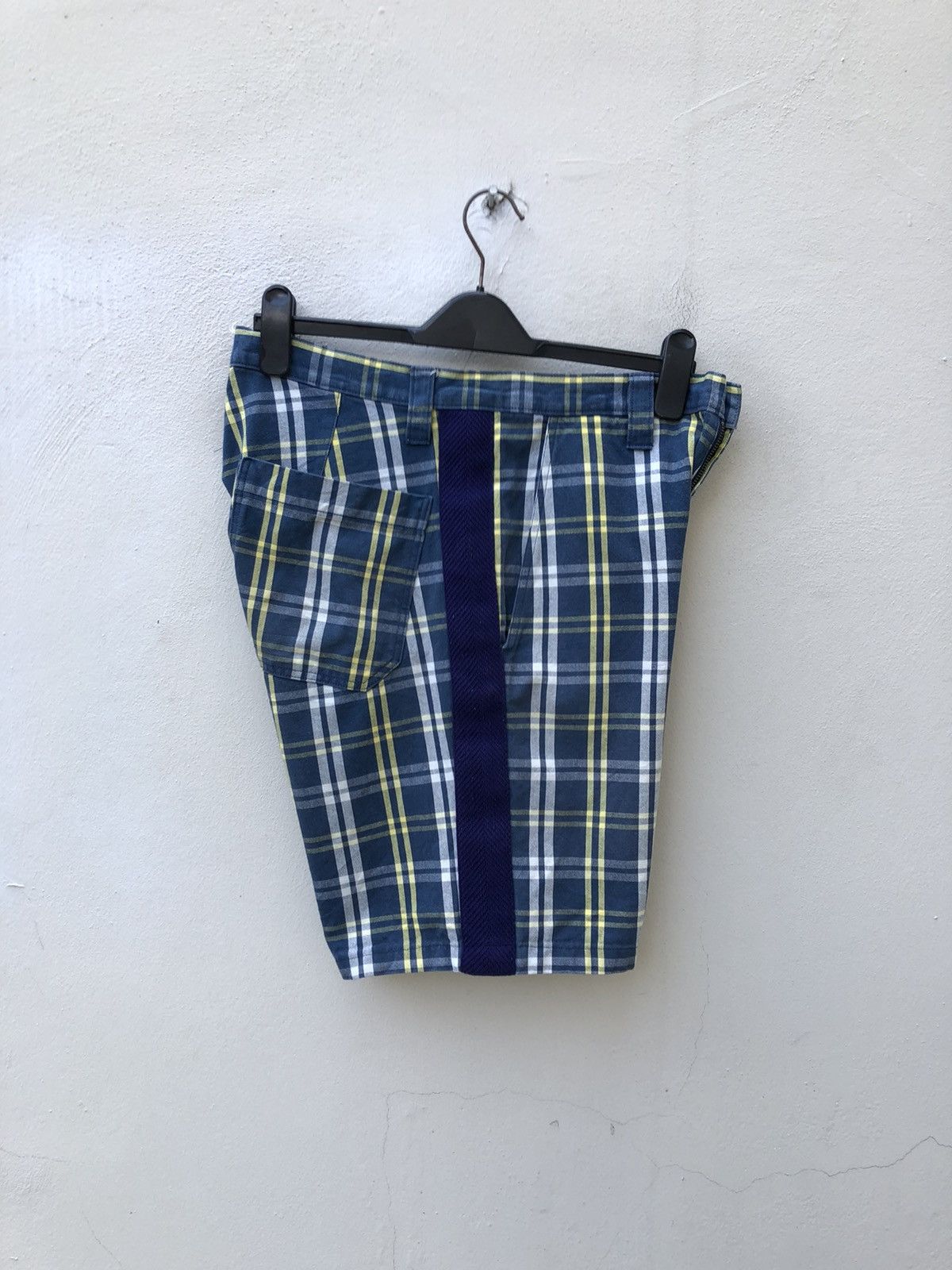 Japanese Brand Vintage Milk Boy Japan Side Tape Checkered Short Pant Size US 31 - 17 Thumbnail