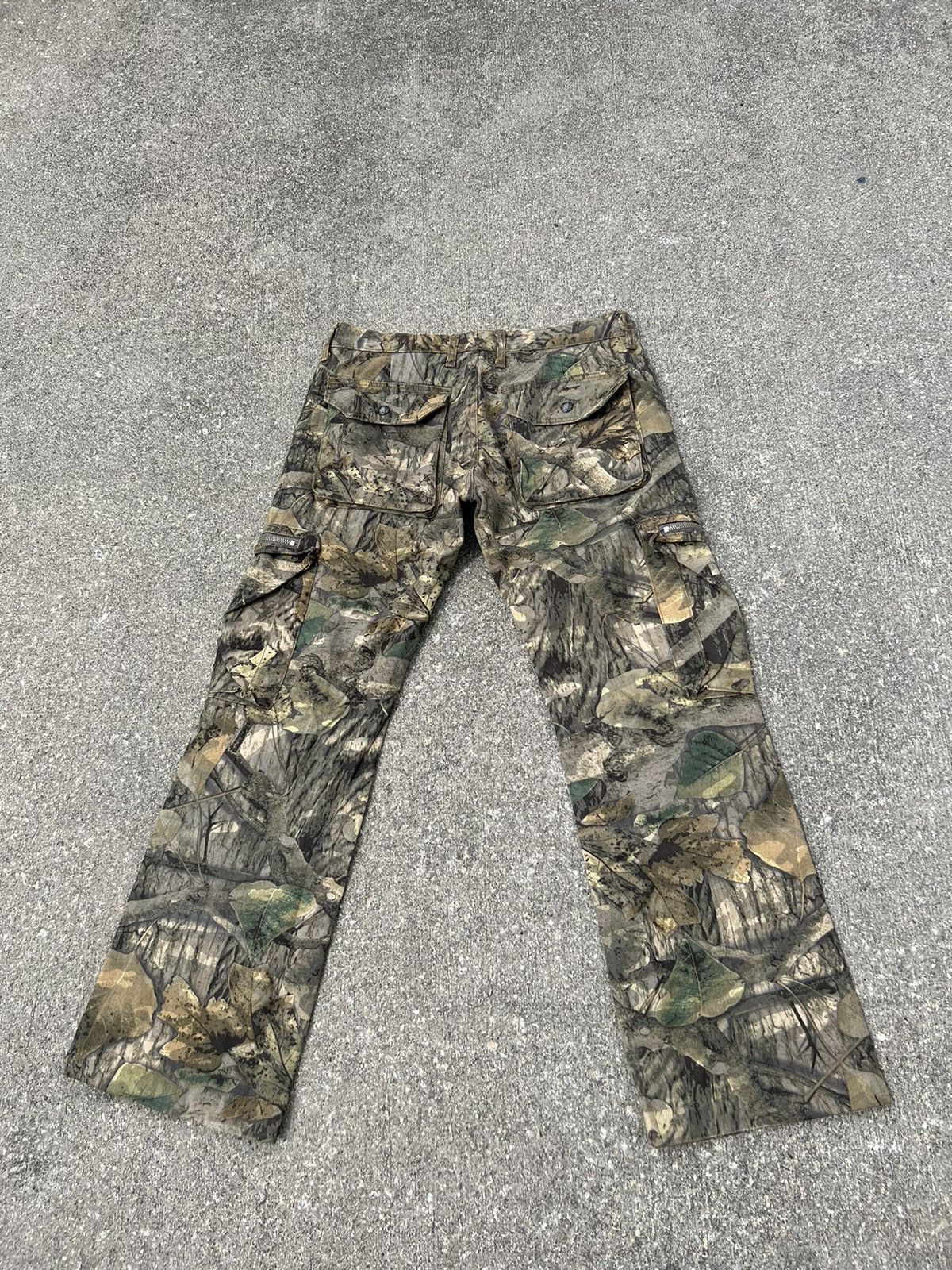 Vintage Surplus Japan Camouflage Multi Cargo Wide Leg Trouser Size US 31 - 5 Thumbnail