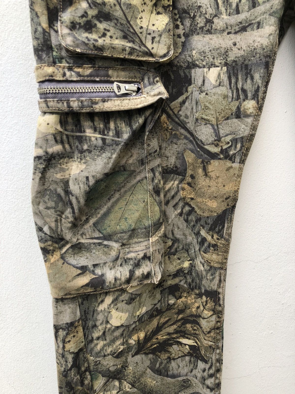 Vintage Surplus Japan Camouflage Multi Cargo Wide Leg Trouser Size US 31 - 9 Thumbnail