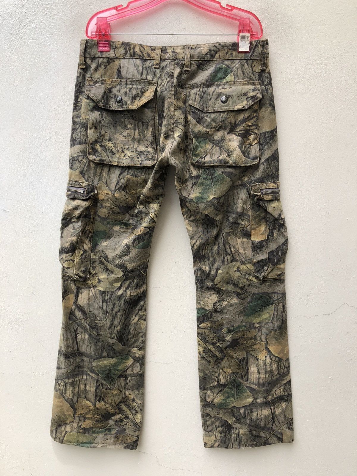 Vintage Surplus Japan Camouflage Multi Cargo Wide Leg Trouser Size US 31 - 14 Thumbnail