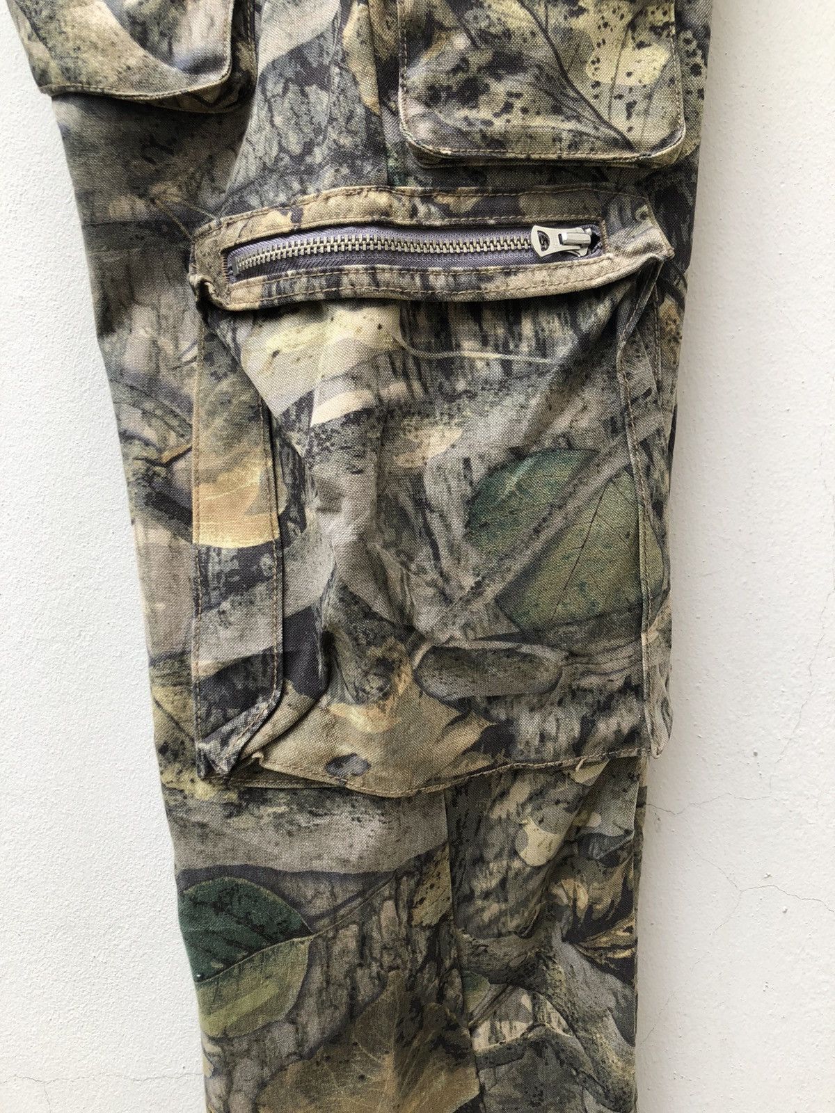 Vintage Surplus Japan Camouflage Multi Cargo Wide Leg Trouser Size US 31 - 22 Thumbnail