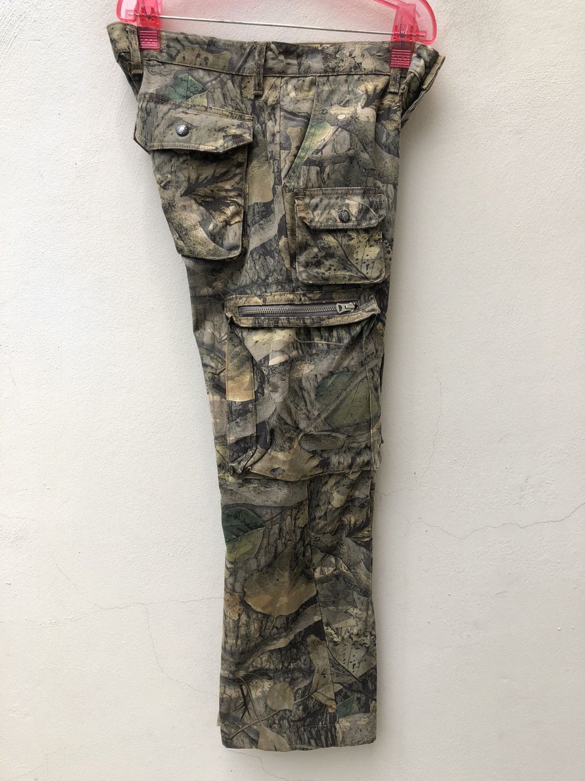 Vintage Surplus Japan Camouflage Multi Cargo Wide Leg Trouser Size US 31 - 20 Thumbnail