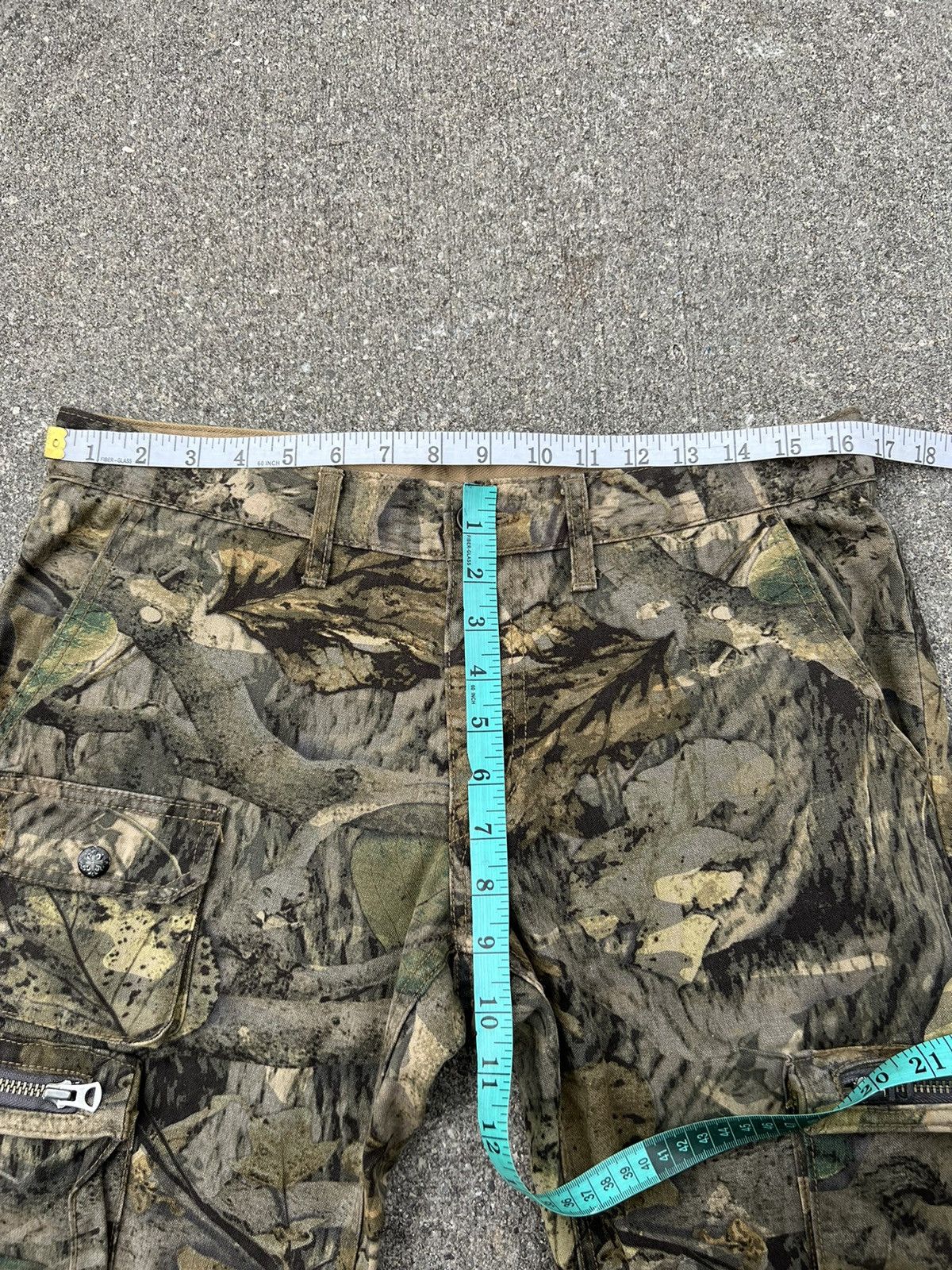 Vintage Surplus Japan Camouflage Multi Cargo Wide Leg Trouser Size US 31 - 2 Thumbnail
