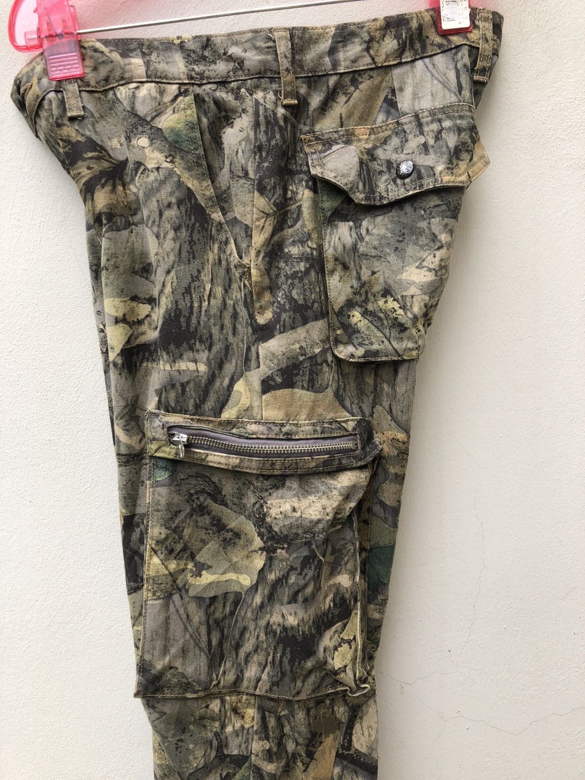 Vintage Surplus Japan Camouflage Multi Cargo Wide Leg Trouser Size US 31 - 24 Thumbnail