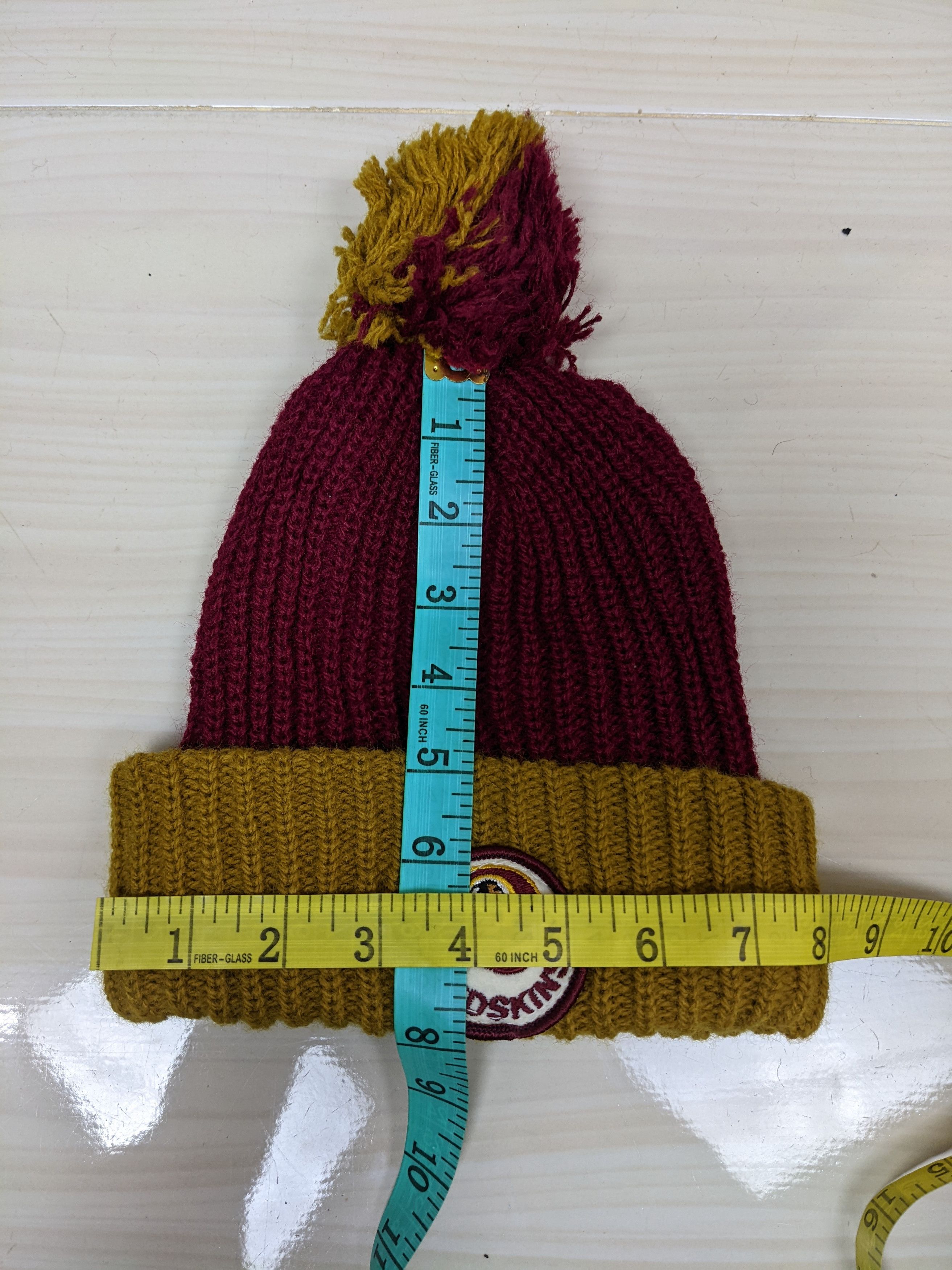 NFL Vintage Redskins Two Tone Beanie Hat Cap Snowcap Ski Size ONE SIZE - 3 Thumbnail