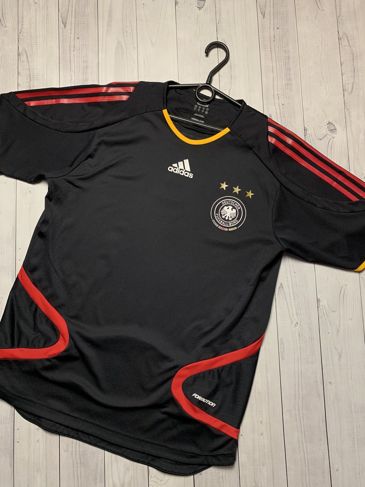 Adidas × Vintage Vintage adidas soccer jersey Deutschland size M black rare Size US M / EU 48-50 / 2 - 2 Thumbnail