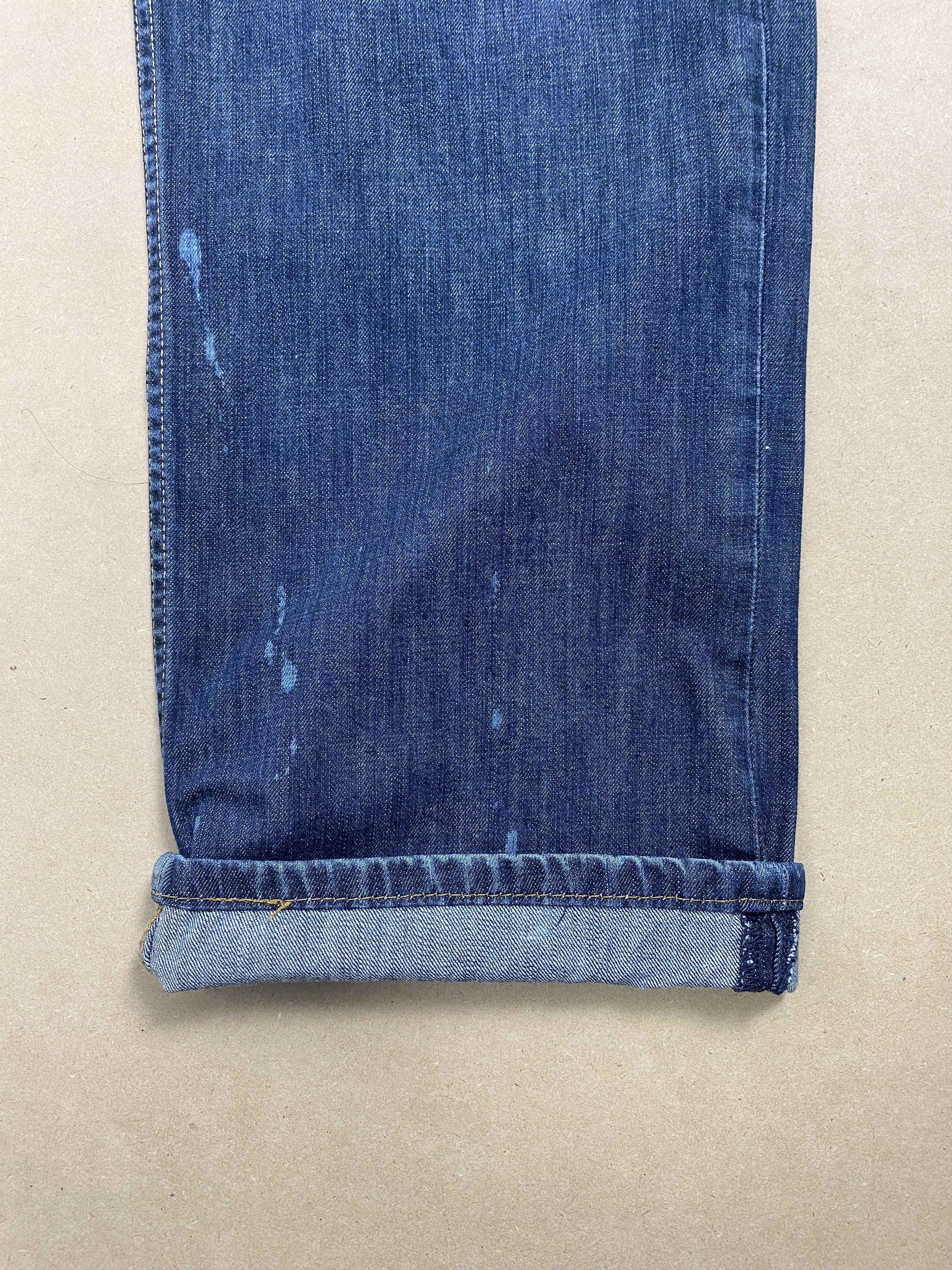 Levi's × Vintage Vintage Levis 569 Straight Cut Paint Dirty Jeans Size US 35 - 4 Thumbnail