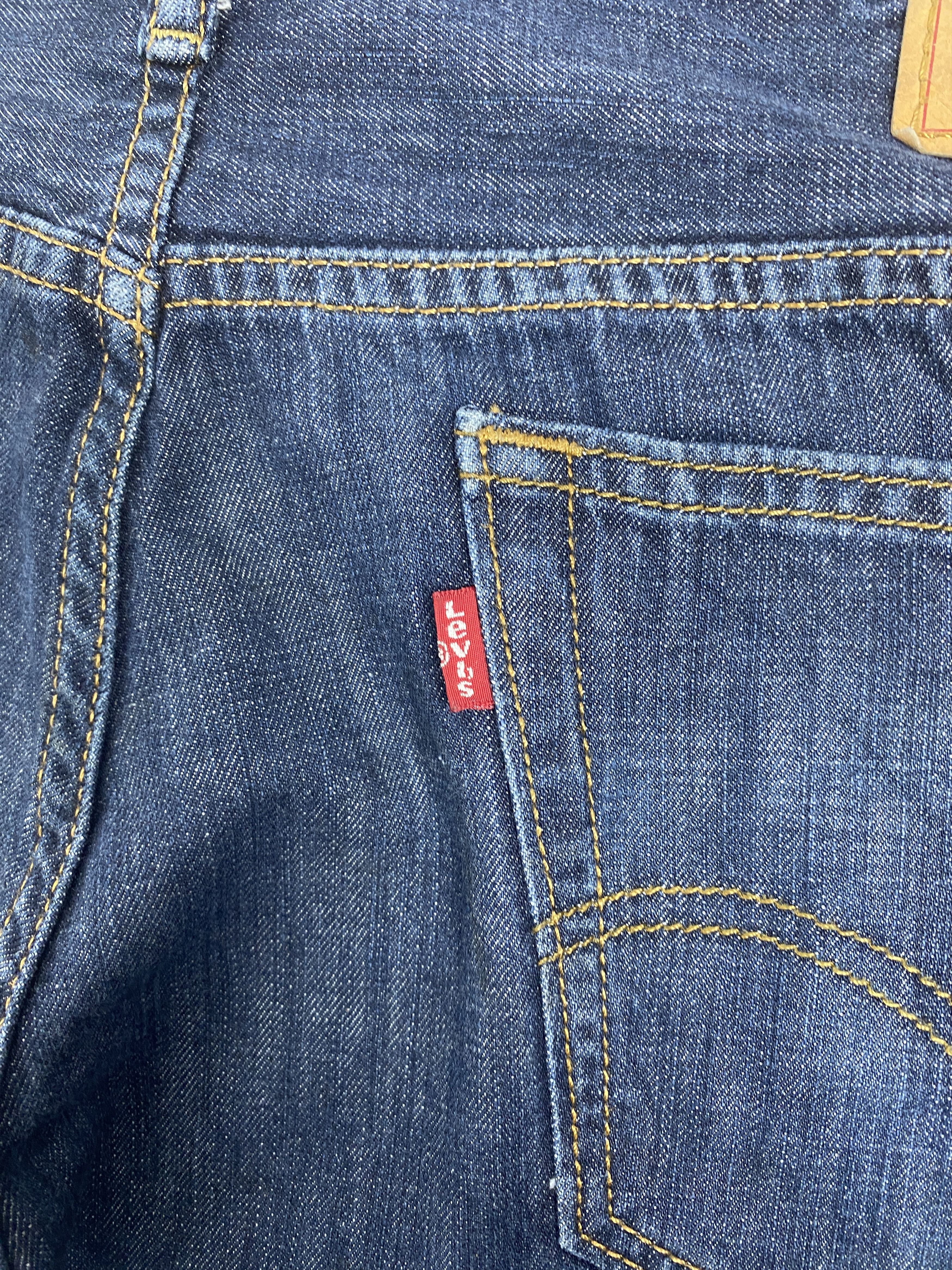 Levi's × Vintage Vintage Levis 569 Straight Cut Paint Dirty Jeans Size US 35 - 8 Thumbnail