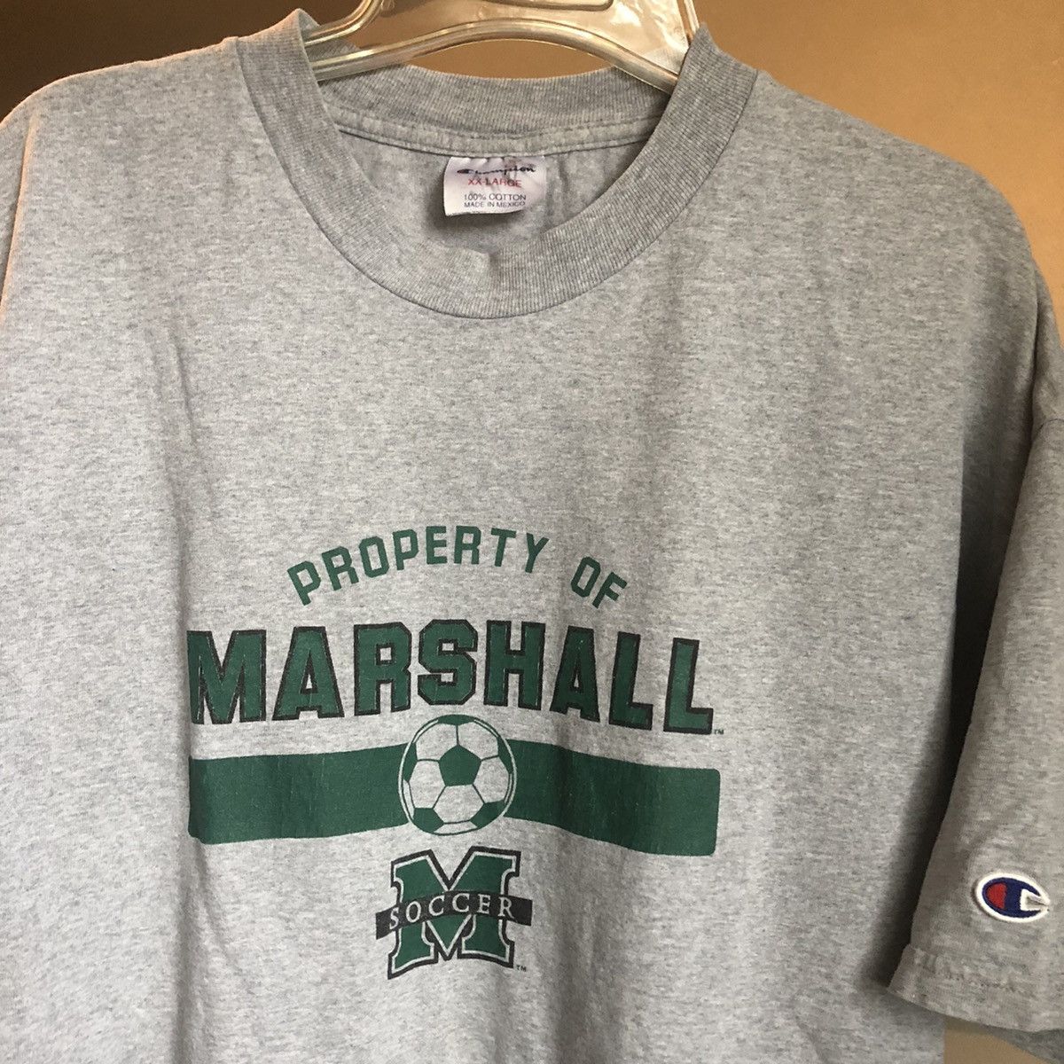 Champion Vintage 90s Marshall University Soccer Champion Varsity Tee Size US XXL / EU 58 / 5 - 2 Thumbnail