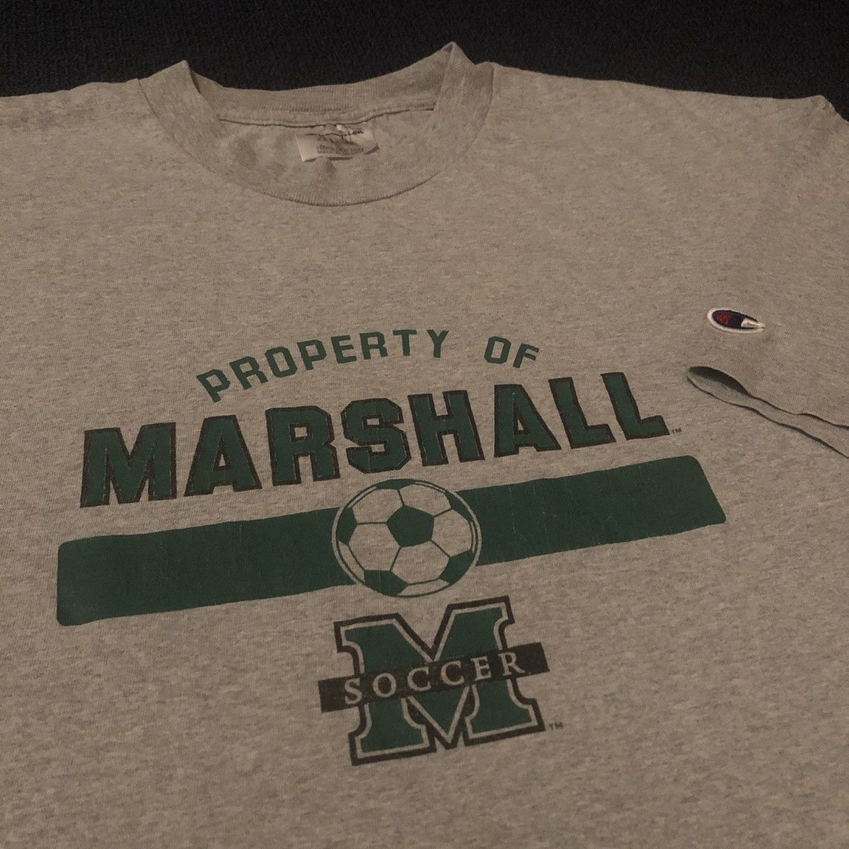 Champion Vintage 90s Marshall University Soccer Champion Varsity Tee Size US XXL / EU 58 / 5 - 1 Thumbnail