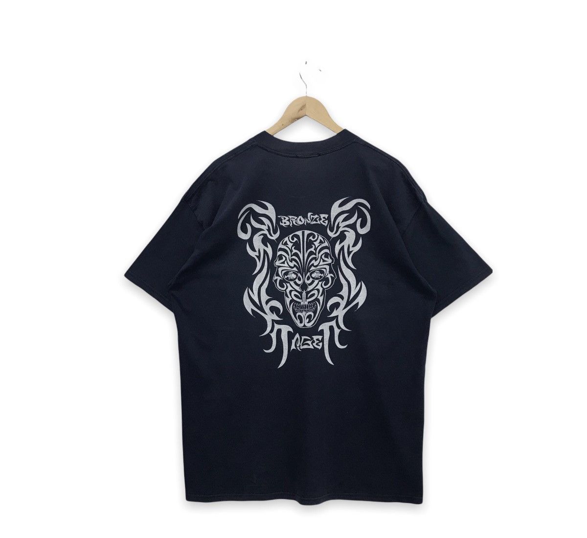 image of Skategang x Surf Style Vintage Bronze Age Skate Surfing Tee in Navy, Men's (Size XL)