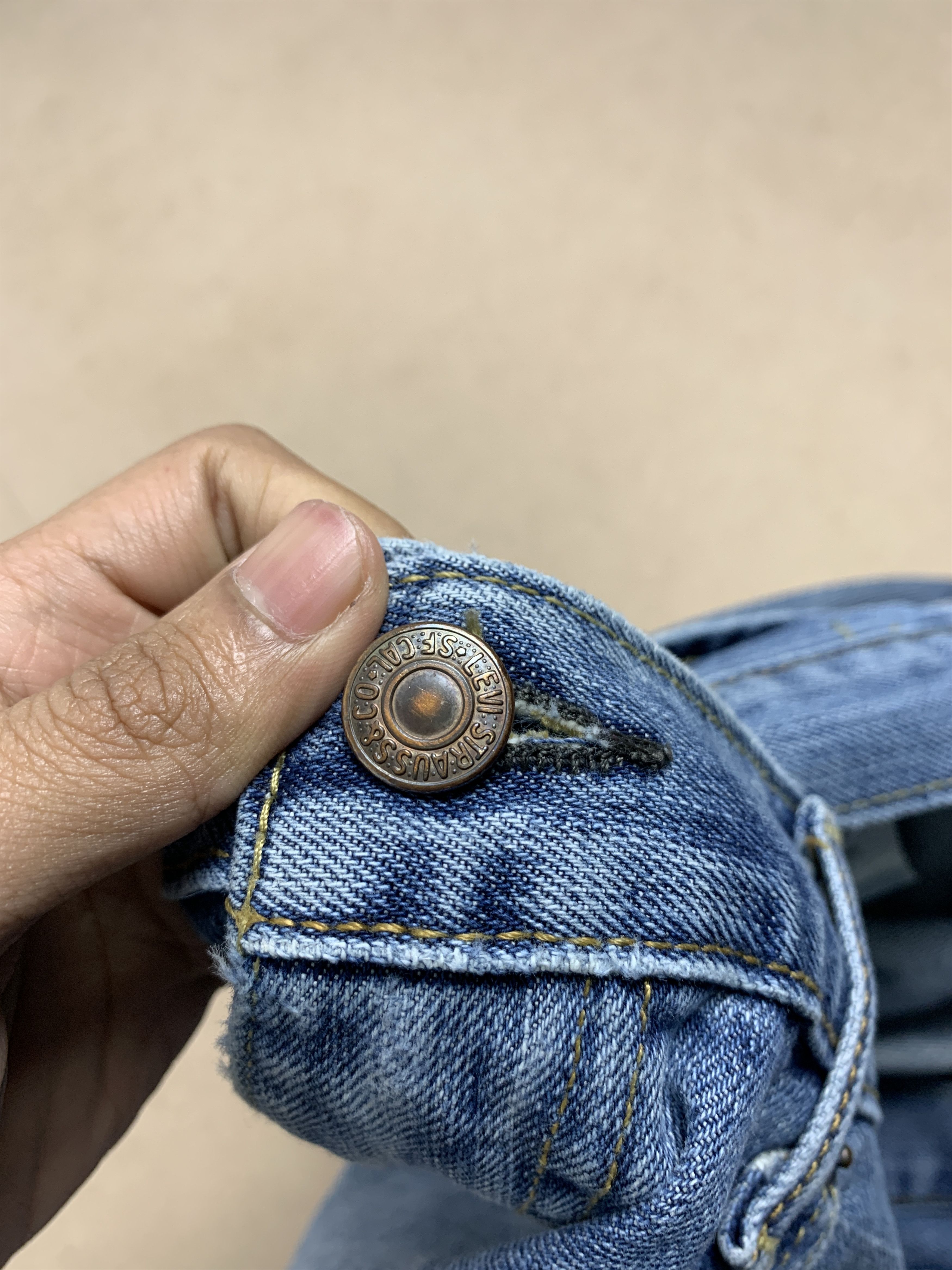 Levi's × Vintage Vintage Levi's 569 Straight Cut Faded Distressed Jeans Size US 36 / EU 52 - 18 Thumbnail
