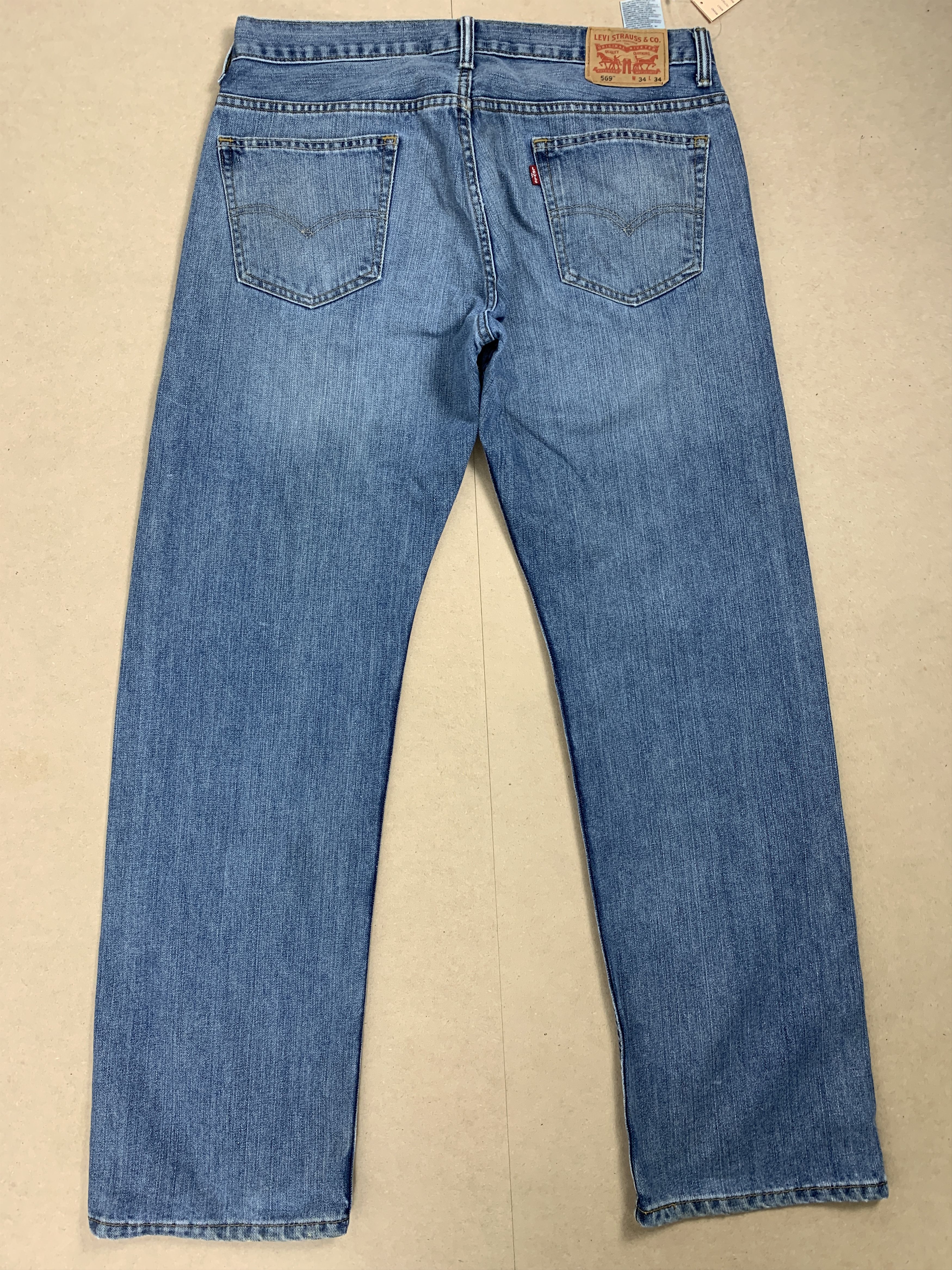 Levi's × Vintage Vintage Levi's 569 Straight Cut Faded Distressed Jeans Size US 36 / EU 52 - 6 Thumbnail