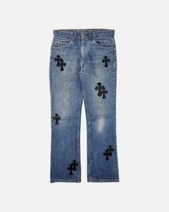 Buy Chrome Hearts Cross Patch Carpenter Pants 'Brown/Orange