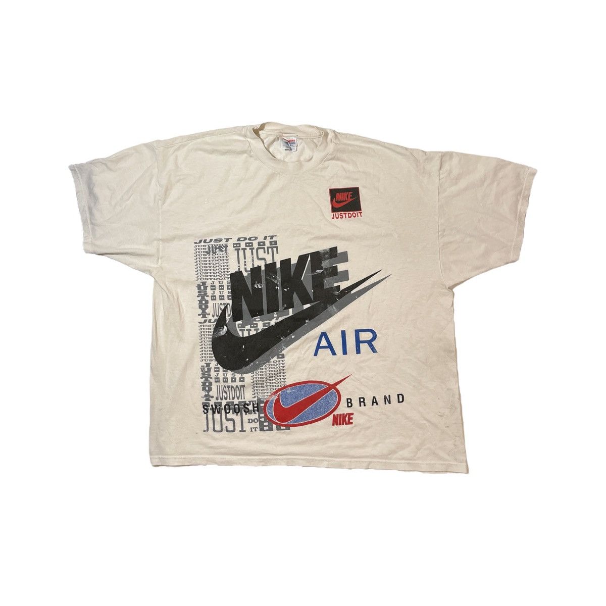 Hanes 90s Bootleg Nike Air All Over Print Tee Size US XXL / EU 58 / 5 - 1 Thumbnail