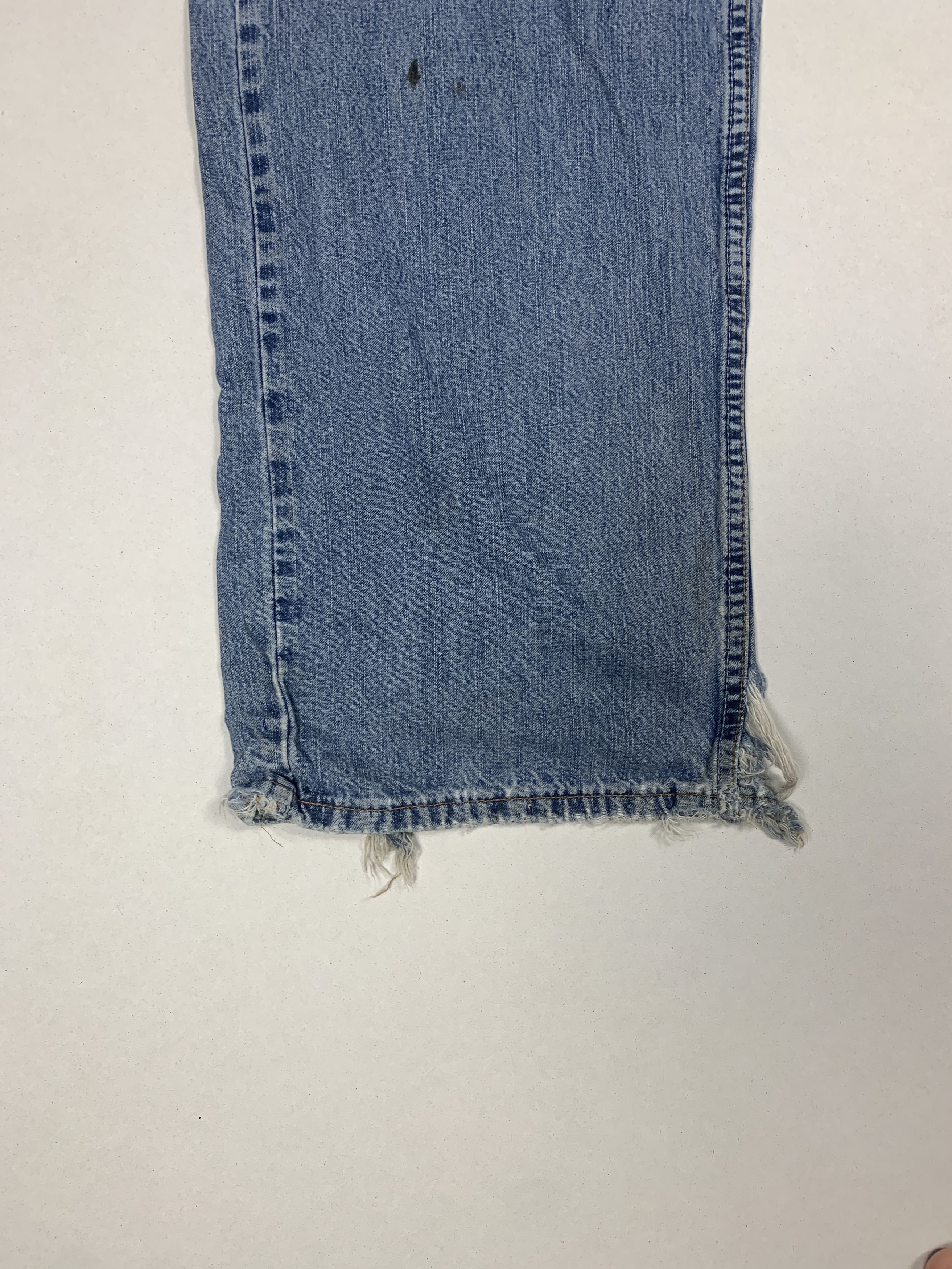 Levi's × Vintage Vintage LEVI'S 569 Distressed Faded Straight Cut Mid Wash Size US 34 / EU 50 - 11 Thumbnail