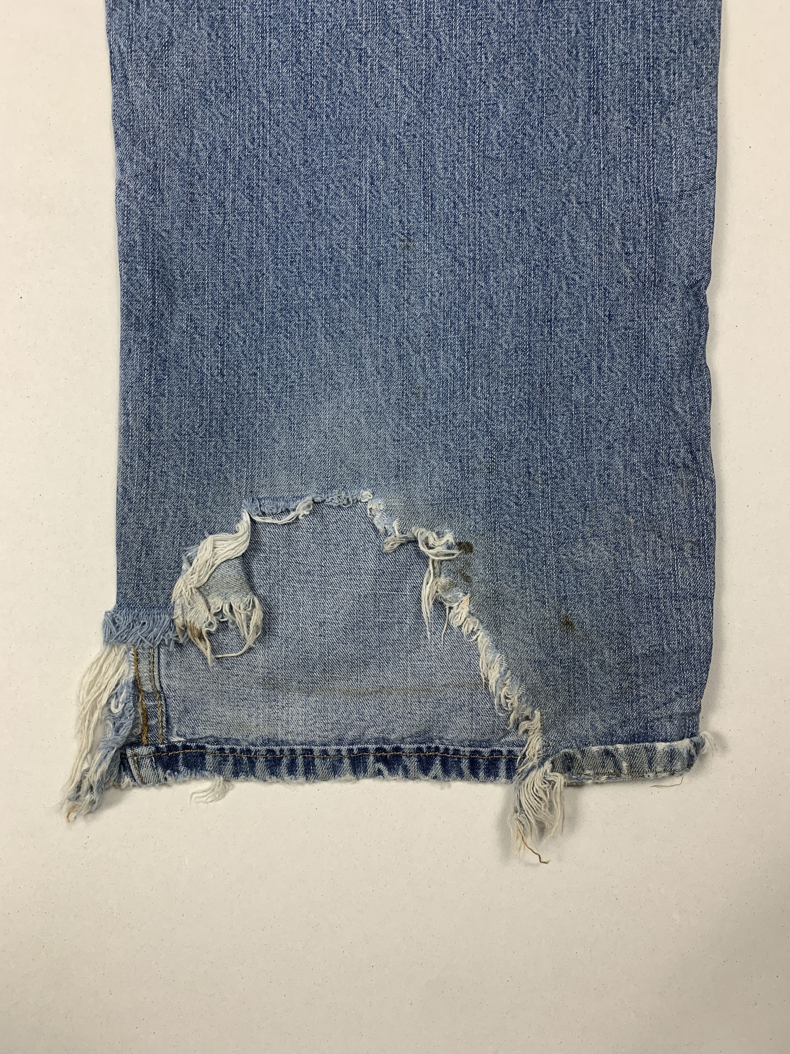 Levi's × Vintage Vintage LEVI'S 569 Distressed Faded Straight Cut Mid Wash Size US 34 / EU 50 - 17 Thumbnail
