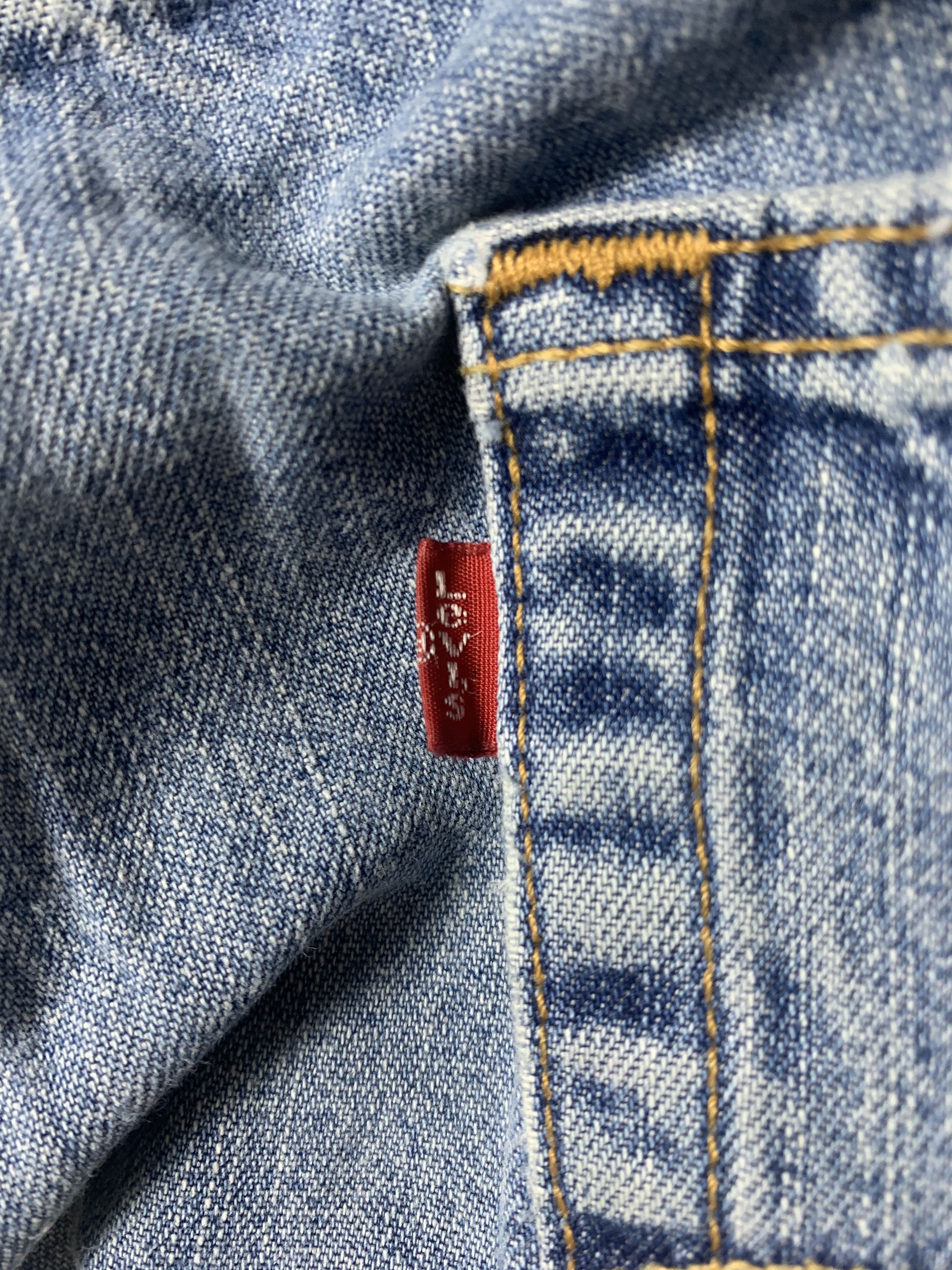 Levi's × Vintage Vintage LEVI'S 569 Distressed Faded Straight Cut Mid Wash Size US 34 / EU 50 - 15 Thumbnail