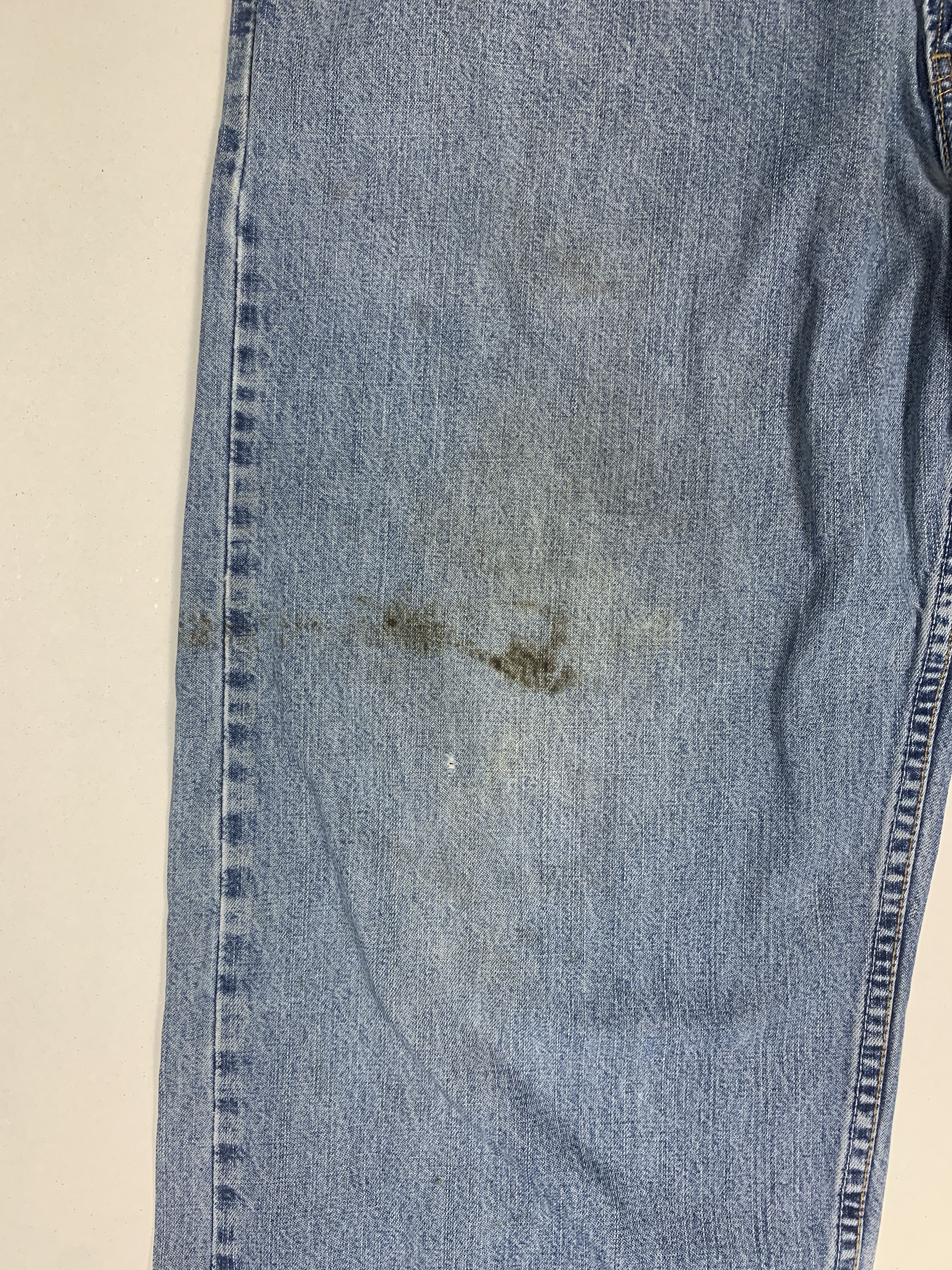 Levi's × Vintage Vintage LEVI'S 569 Distressed Faded Straight Cut Mid Wash Size US 34 / EU 50 - 8 Thumbnail