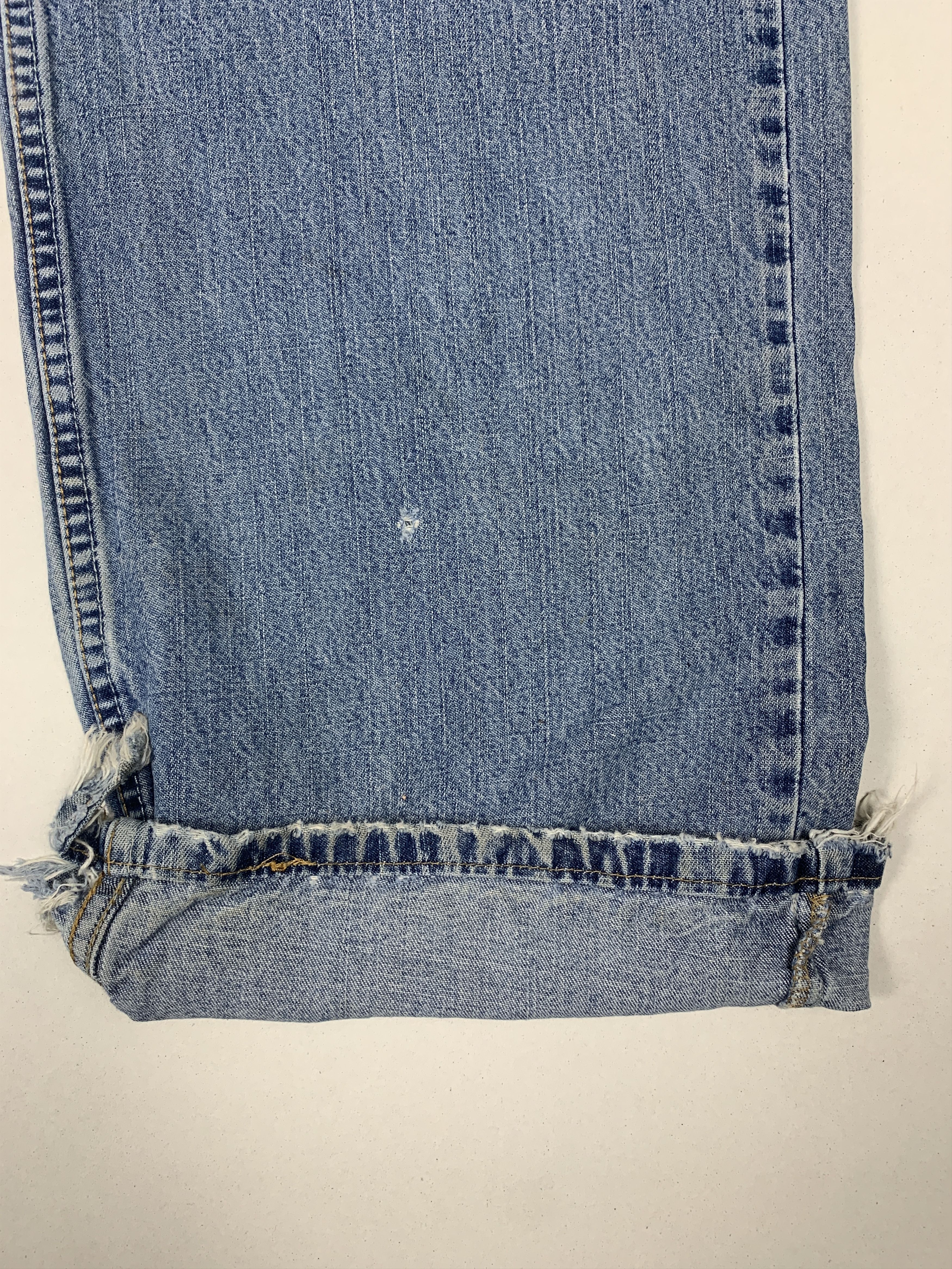 Levi's × Vintage Vintage LEVI'S 569 Distressed Faded Straight Cut Mid Wash Size US 34 / EU 50 - 6 Thumbnail