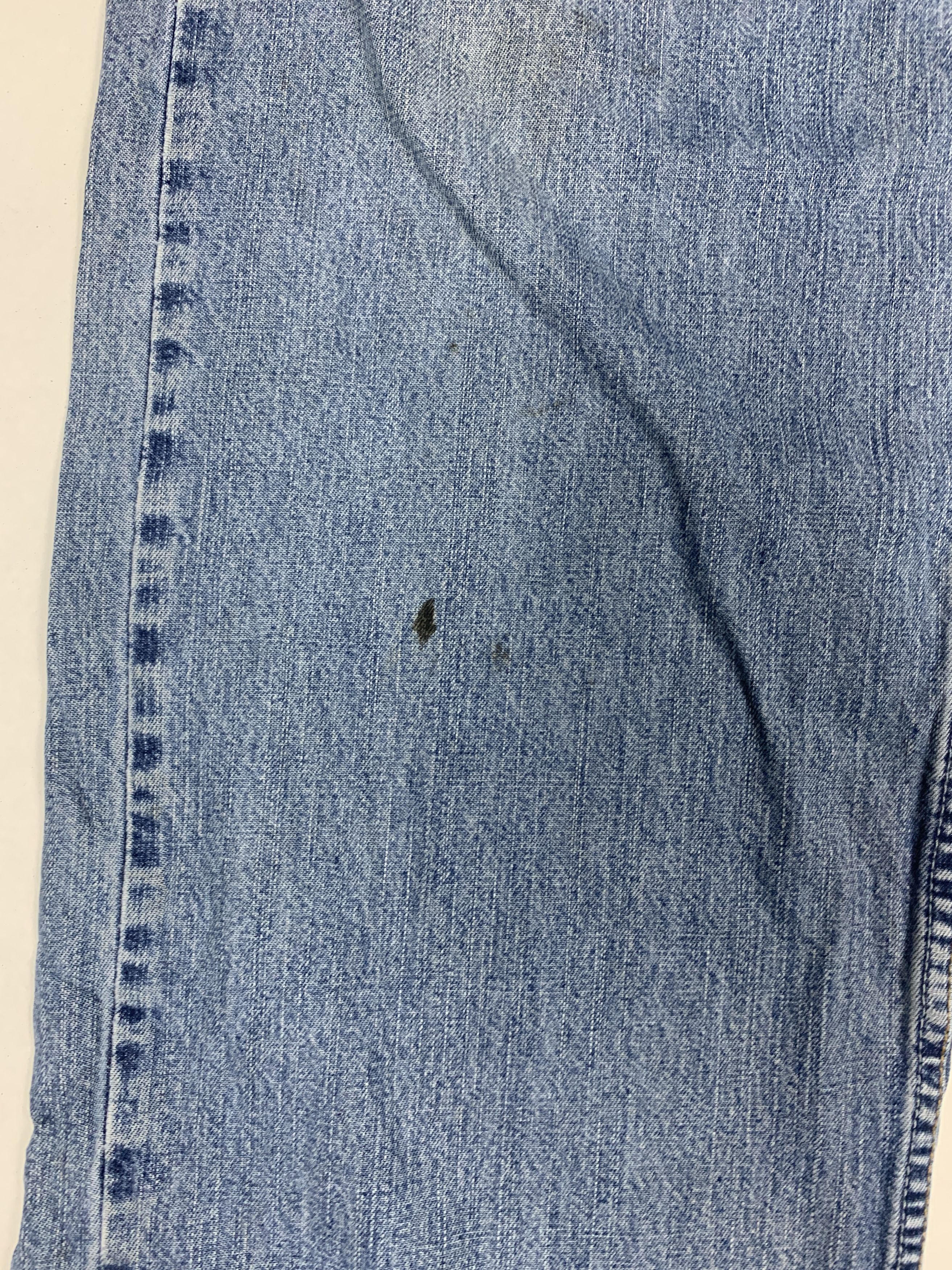 Levi's × Vintage Vintage LEVI'S 569 Distressed Faded Straight Cut Mid Wash Size US 34 / EU 50 - 9 Thumbnail