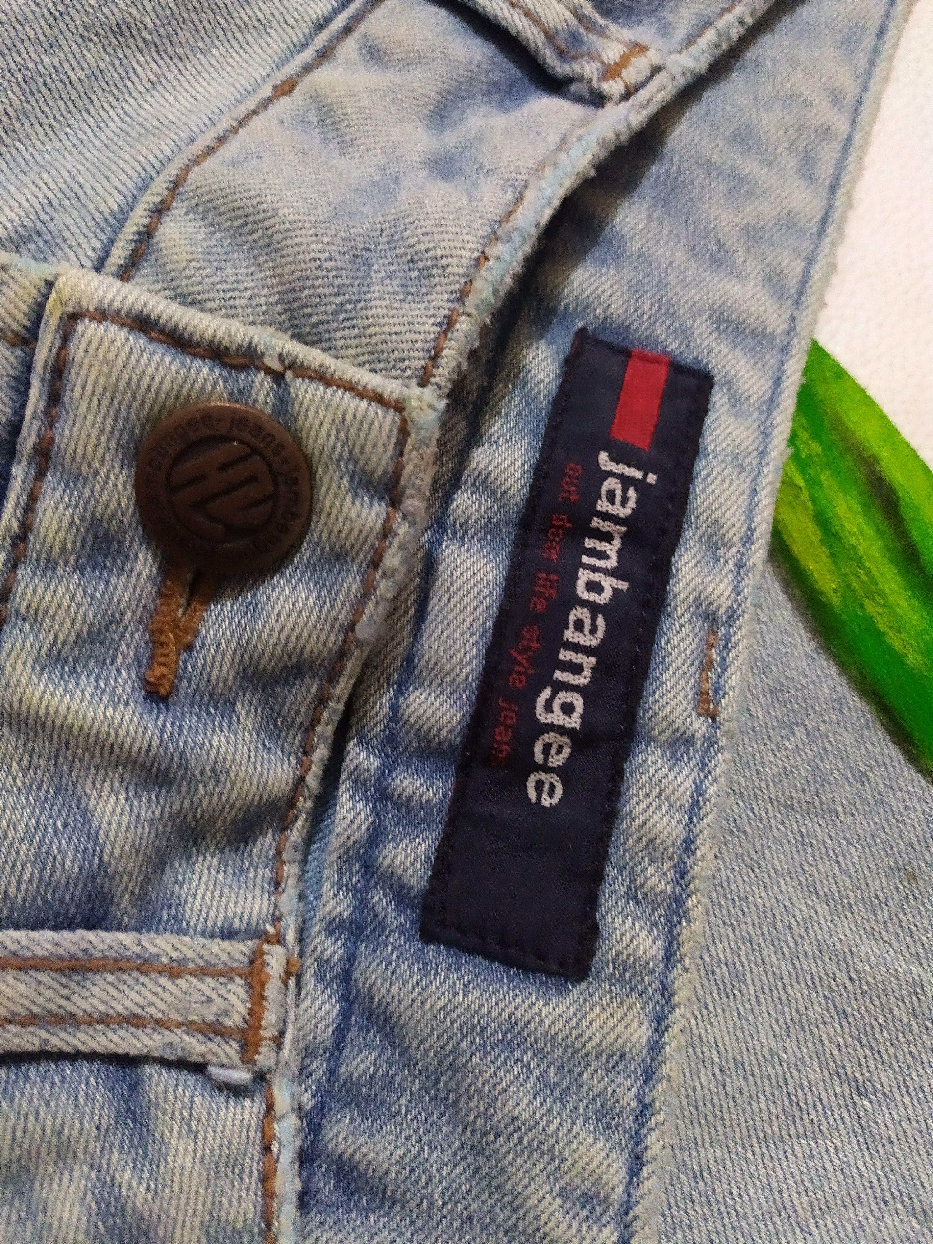 Japanese Brand 🔥Jambangee Hand Painting big Manga Anime Jeans Pants Size 27" / US 4 / IT 40 - 11 Thumbnail