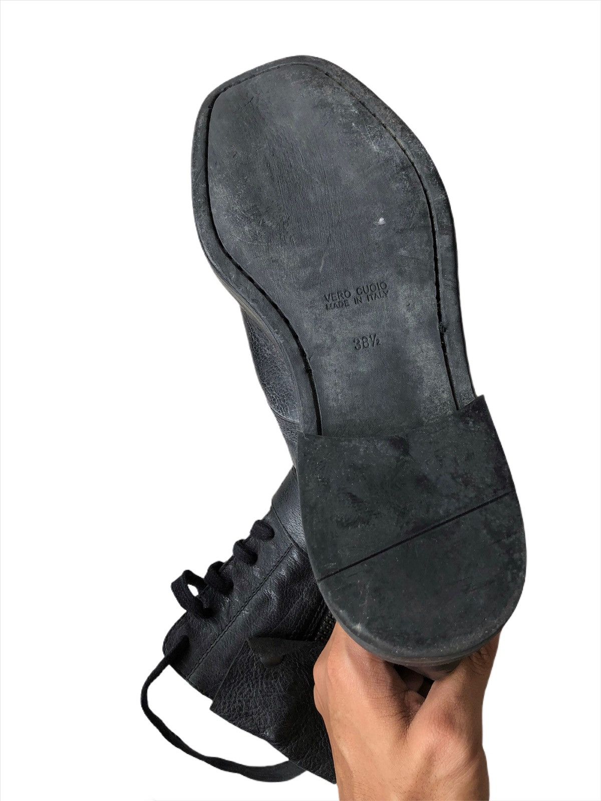 Ann Demeulemeester ANN DEMEULEMEESTER 🇮🇹 Leather Tactical Combat Boots Size US 8 / EU 41 - 7 Thumbnail