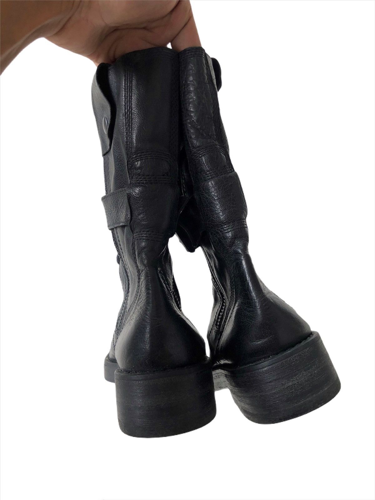 Ann Demeulemeester ANN DEMEULEMEESTER 🇮🇹 Leather Tactical Combat Boots Size US 8 / EU 41 - 5 Thumbnail