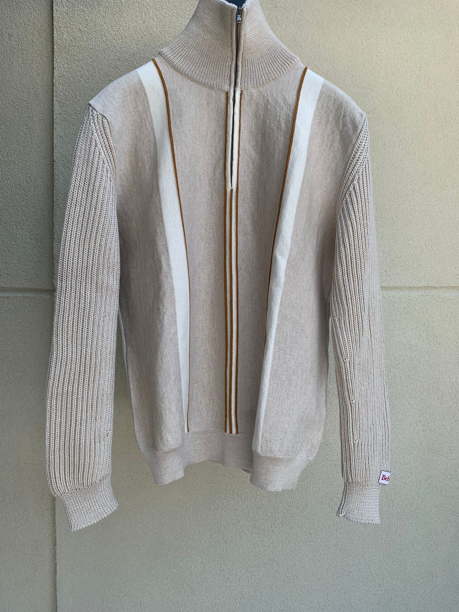 Martine Rose AW19 Zip Up Knitwear in Beige Size US M / EU 48-50 / 2 - 5 Thumbnail