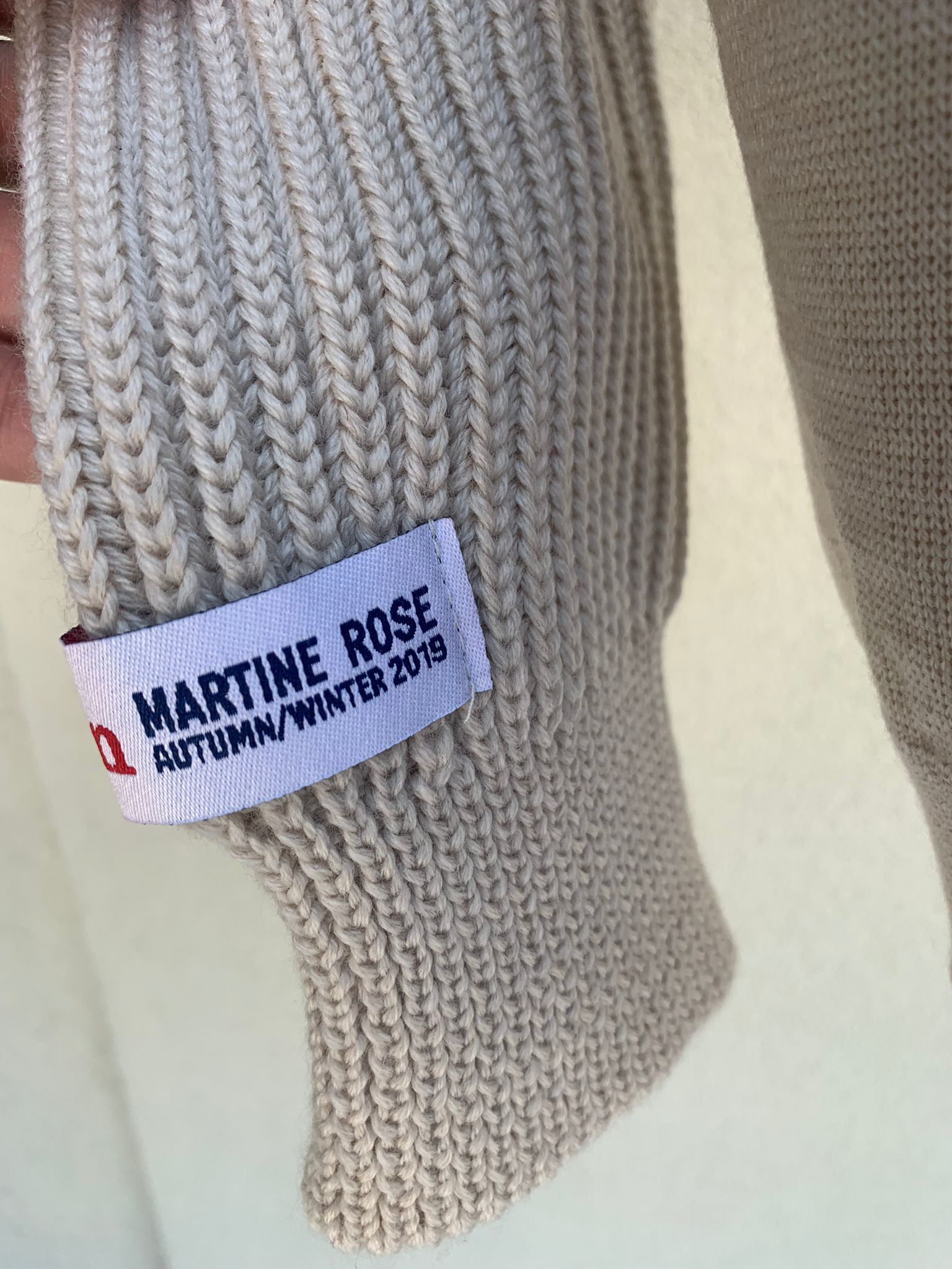 Martine Rose AW19 Zip Up Knitwear in Beige Size US M / EU 48-50 / 2 - 11 Thumbnail
